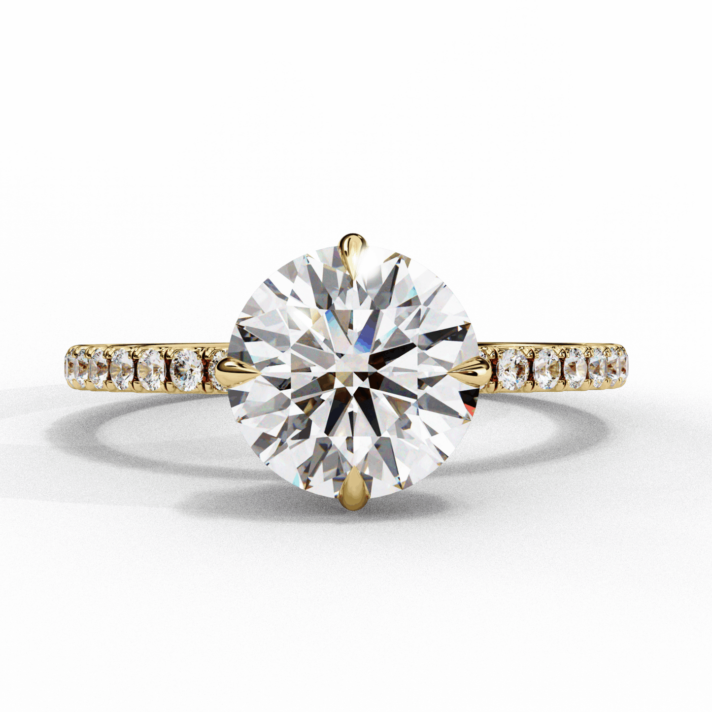 2.75 Carat Round Forevermore Solitaire Ring in Moissanite | House of Estara