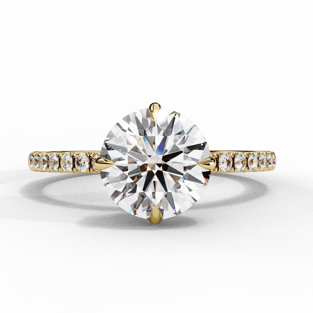 2.75 Carat Round Forevermore Solitaire Ring in Moissanite | House of Estara