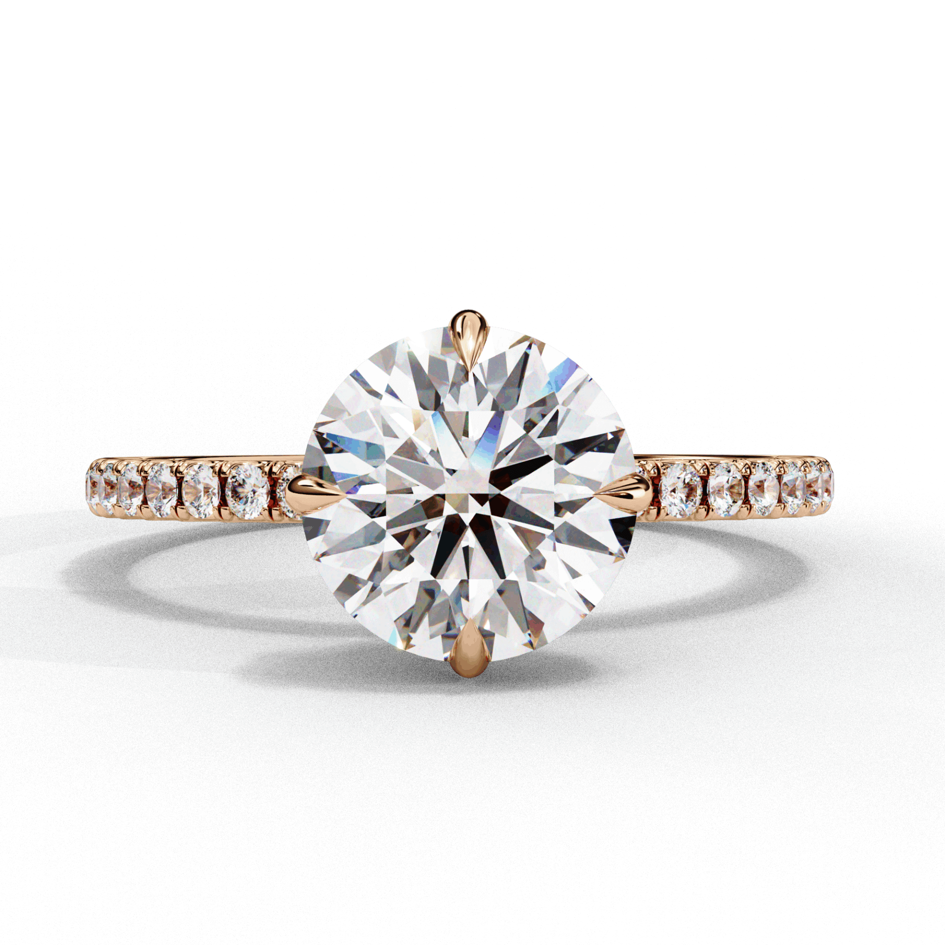 2.75 Carat Round Forevermore Solitaire Ring in Moissanite | House of Estara