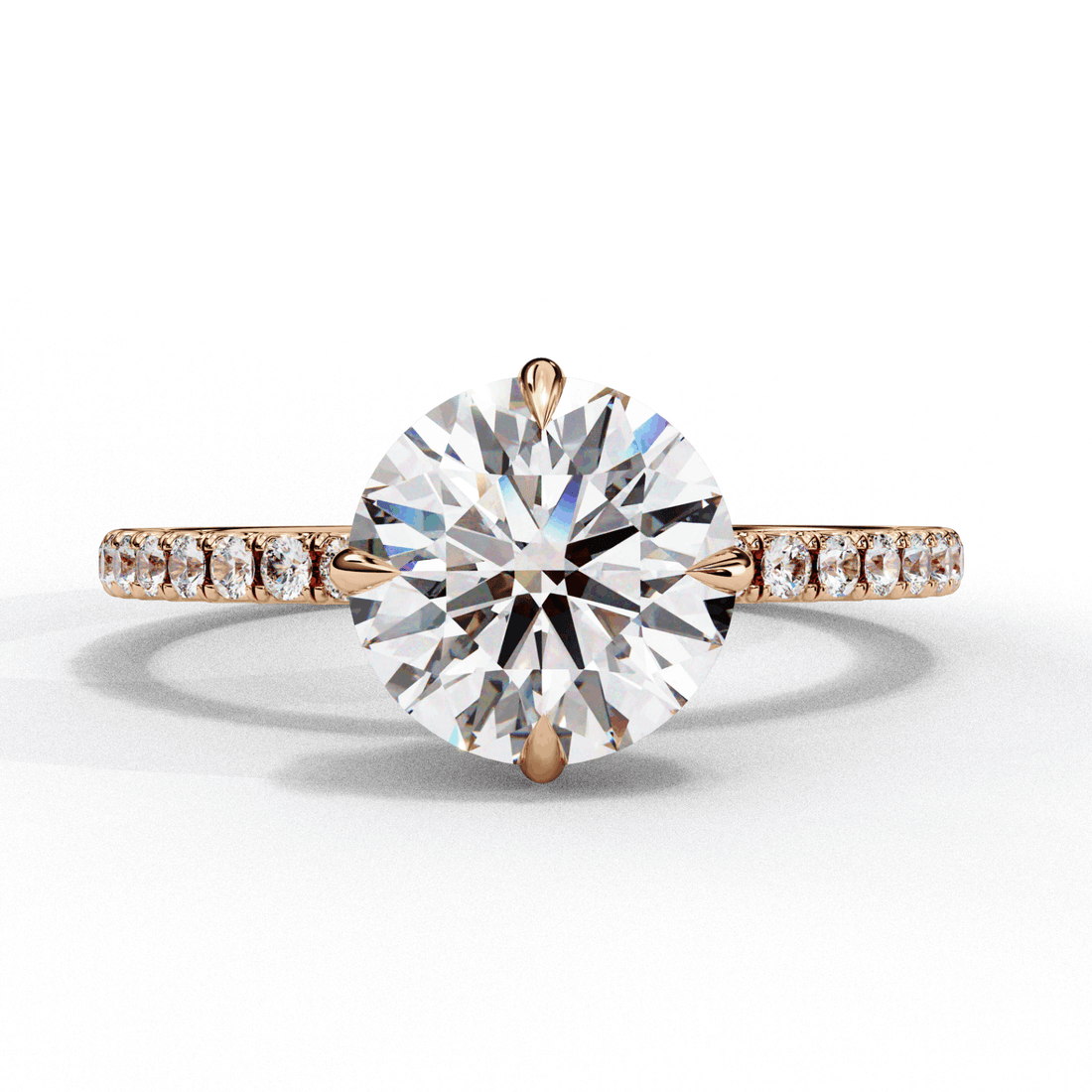 2.75 Carat Round Forevermore Solitaire Ring in Moissanite | House of Estara