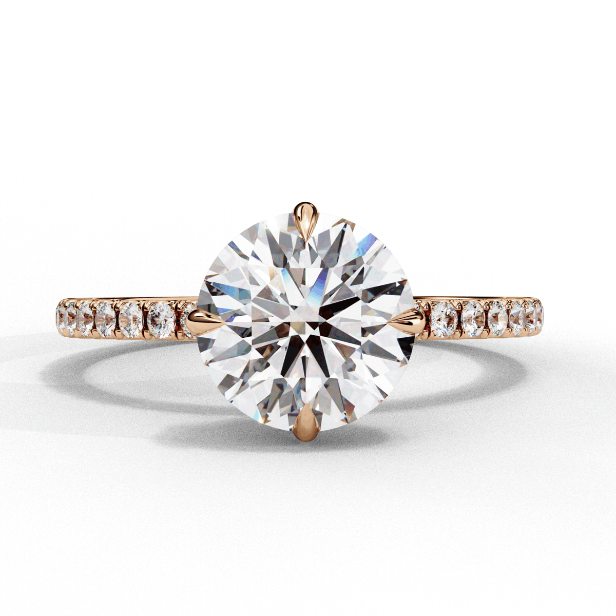 2.75 Carat Round Forevermore Solitaire Ring in Moissanite | House of Estara