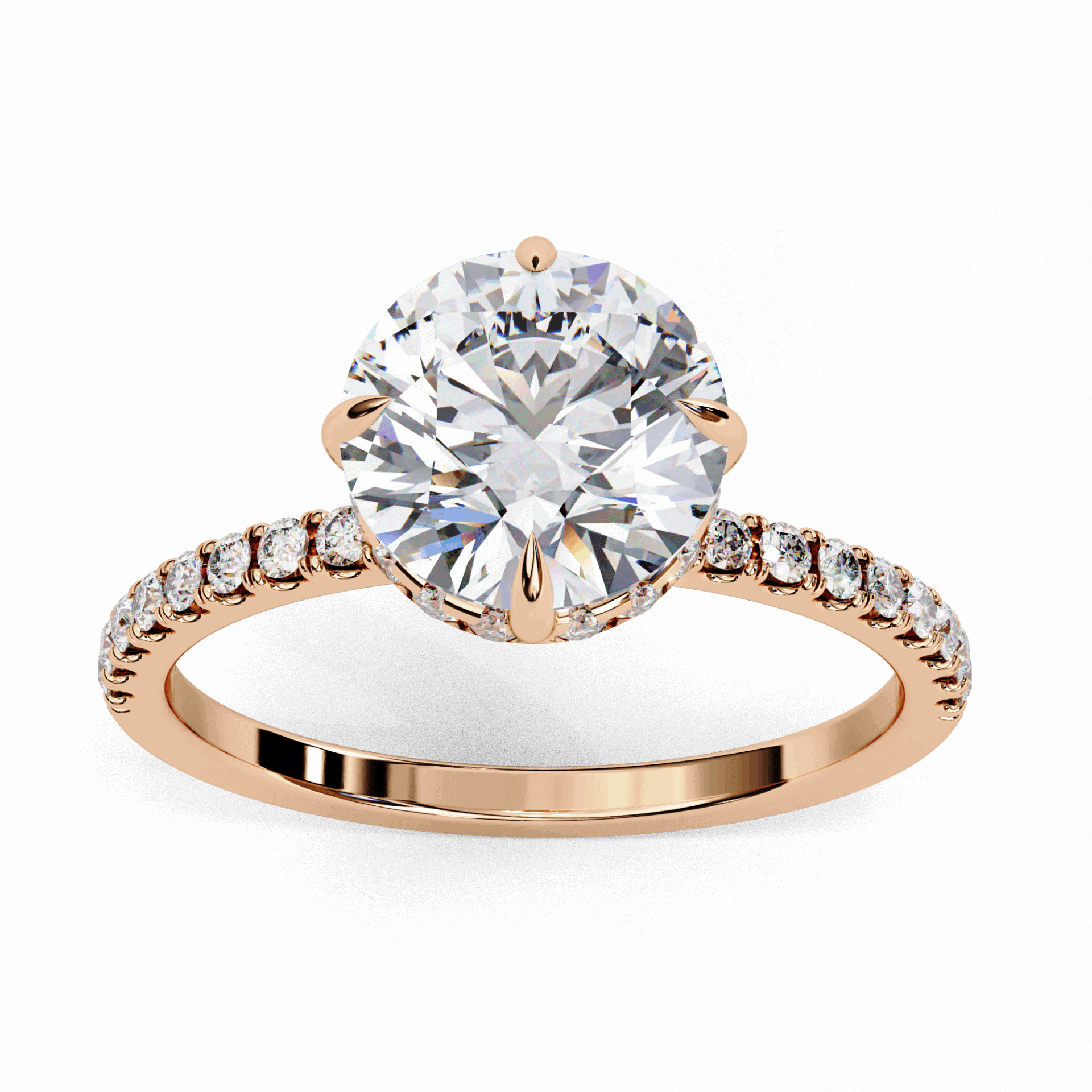 2.75 Carat Round Forevermore Solitaire Ring in Moissanite | House of Estara