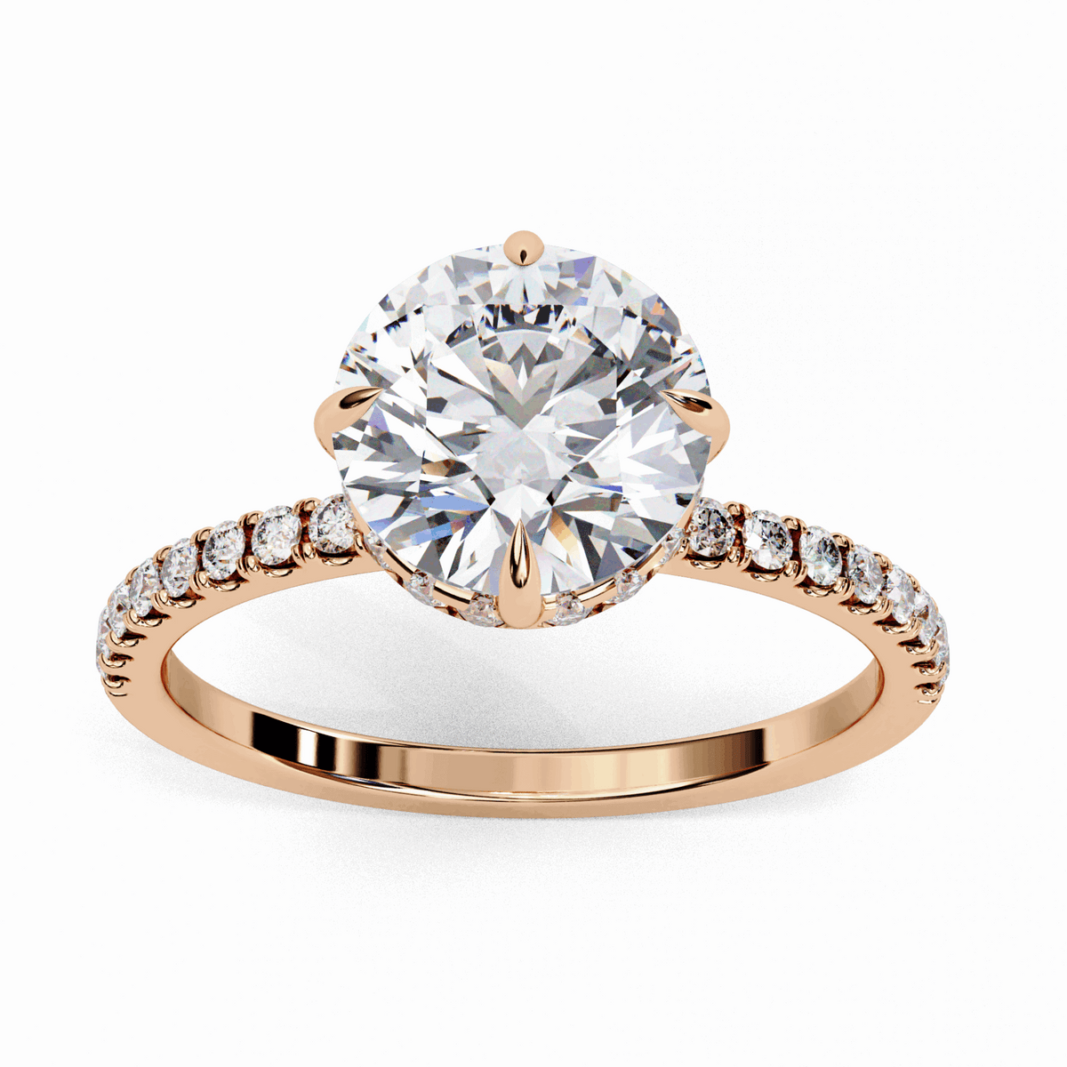 2.75 Carat Round Forevermore Solitaire Ring in Moissanite | House of Estara