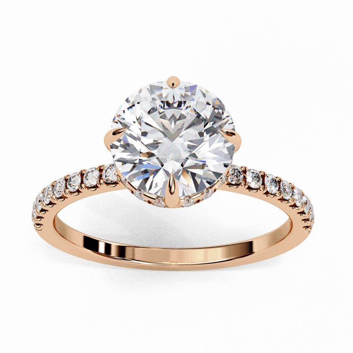 2.75 Carat Round Forevermore Solitaire Ring in Moissanite | House of Estara