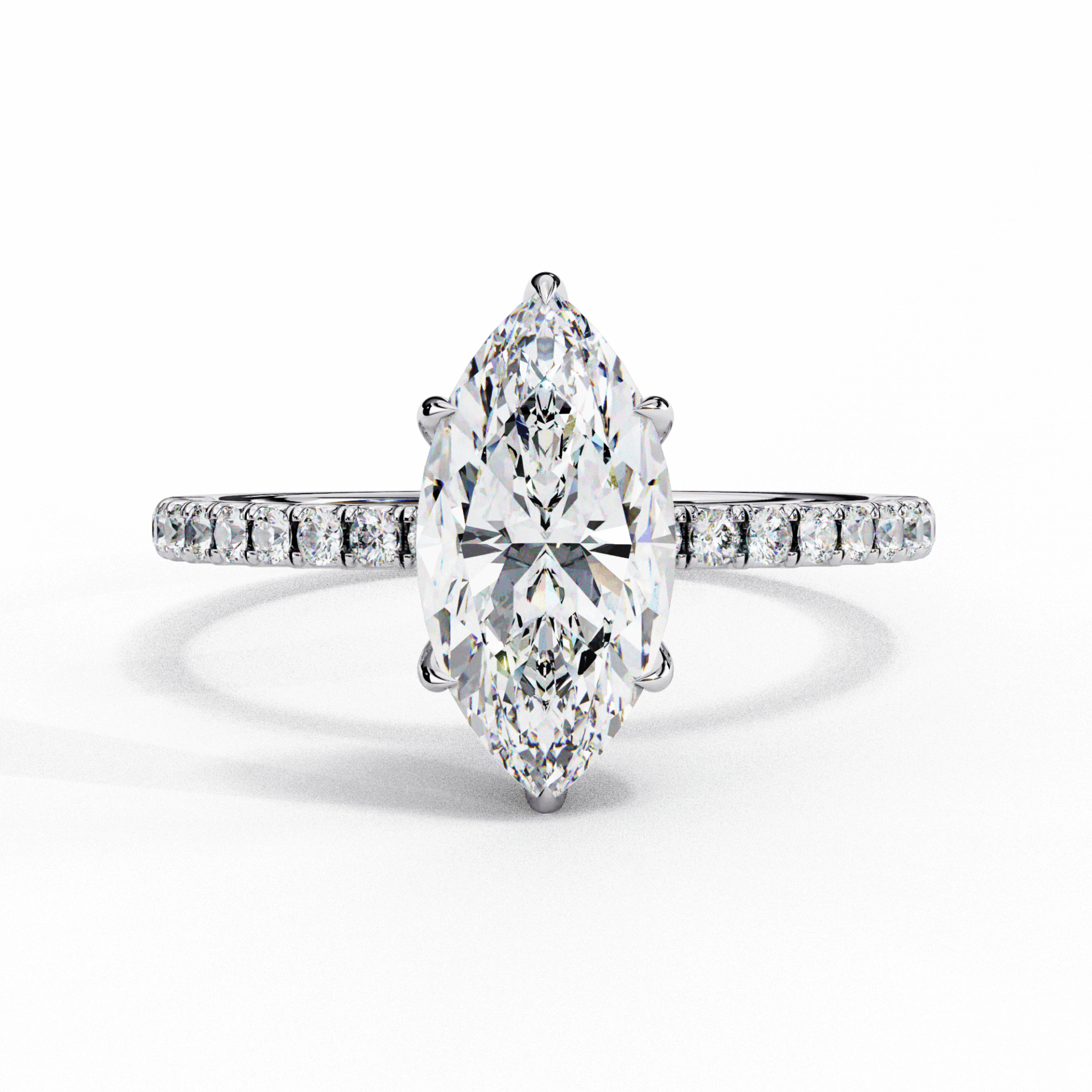 1.75 Carat Marquise Forevermore Solitaire Ring in Moissanite | House of Estara