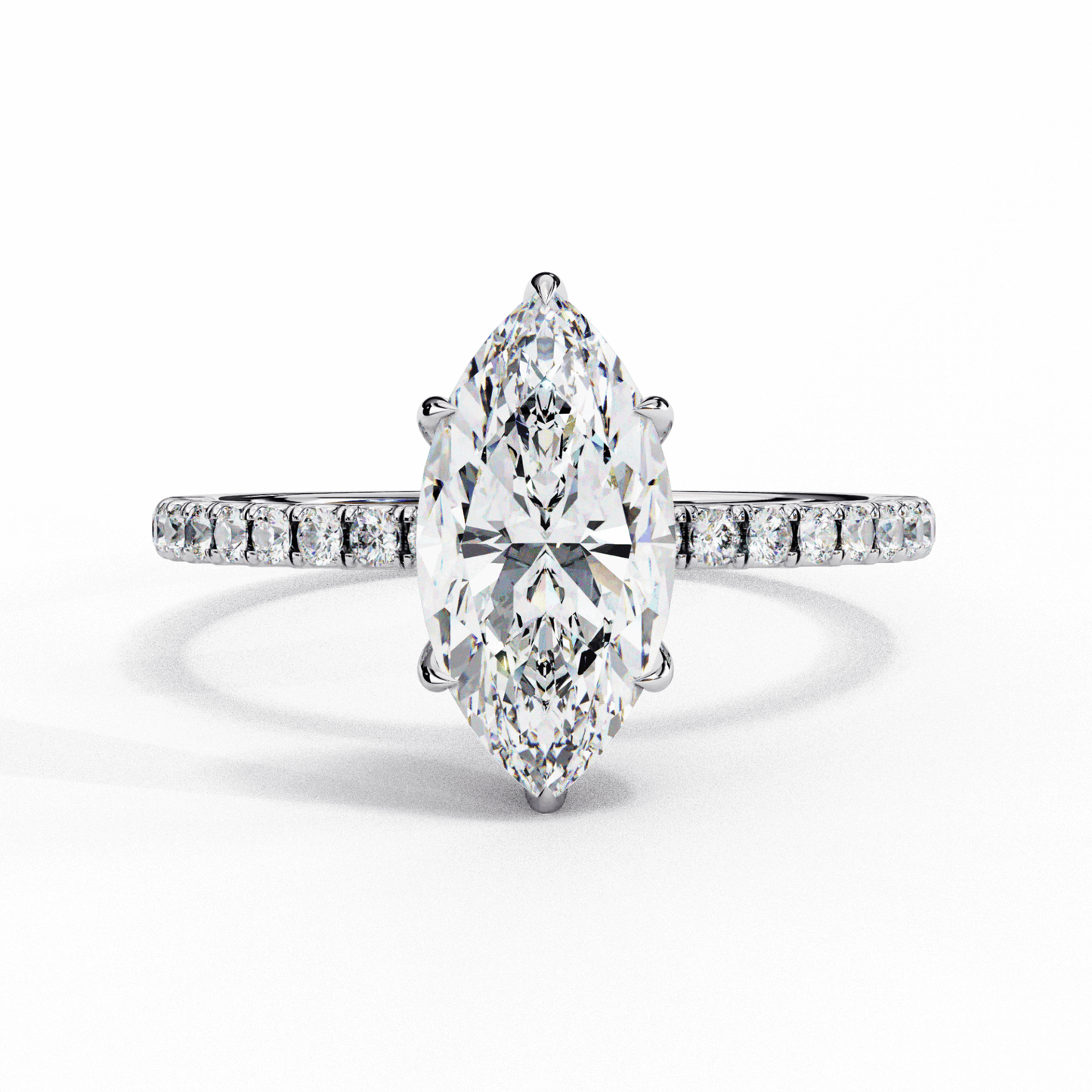1.75 Carat Marquise Forevermore Solitaire Ring in Moissanite | House of Estara