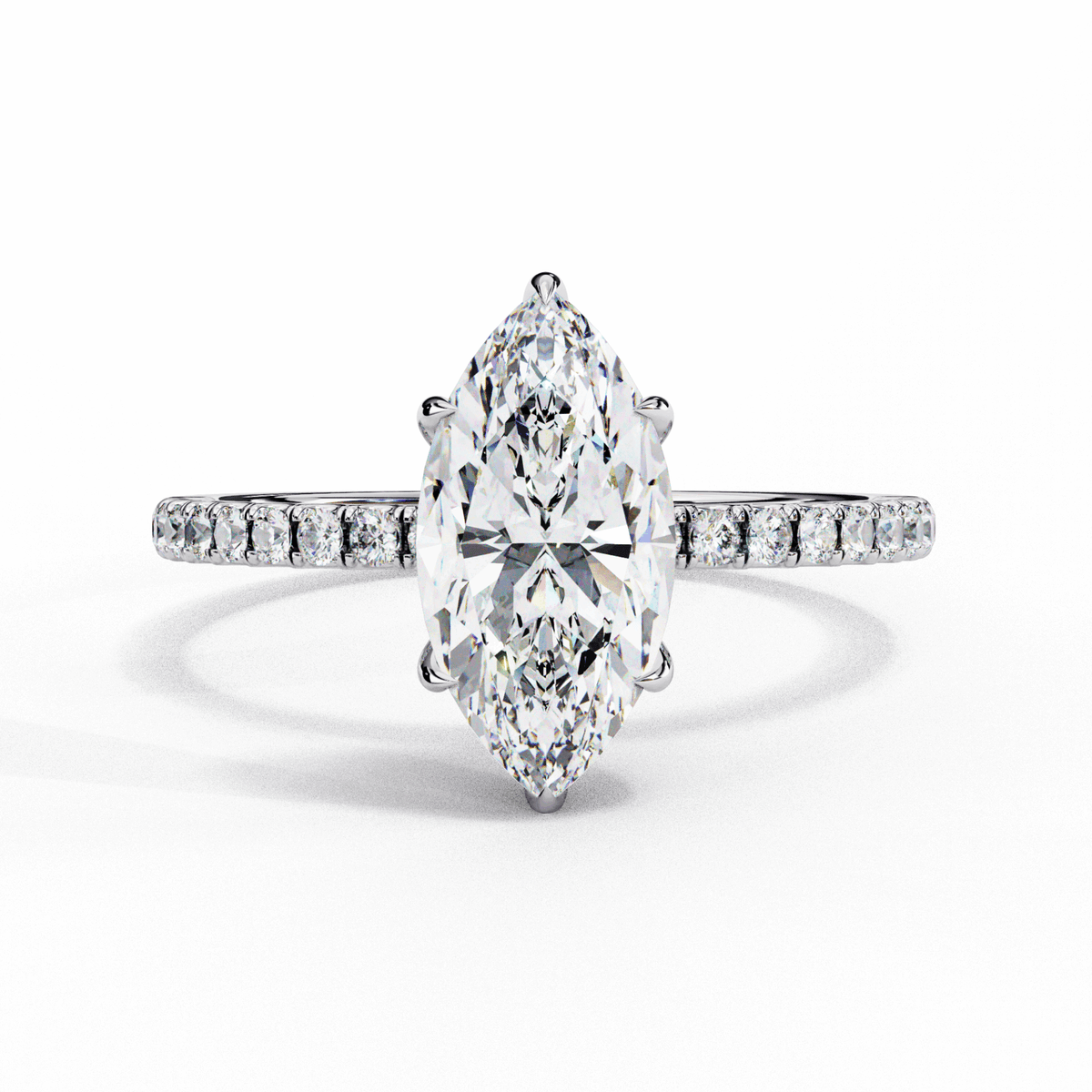 1.75 Carat Marquise Forevermore Solitaire Ring in Moissanite | House of Estara