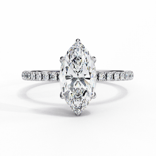 1.75 Carat Marquise Forevermore Solitaire Ring in Moissanite | House of Estara