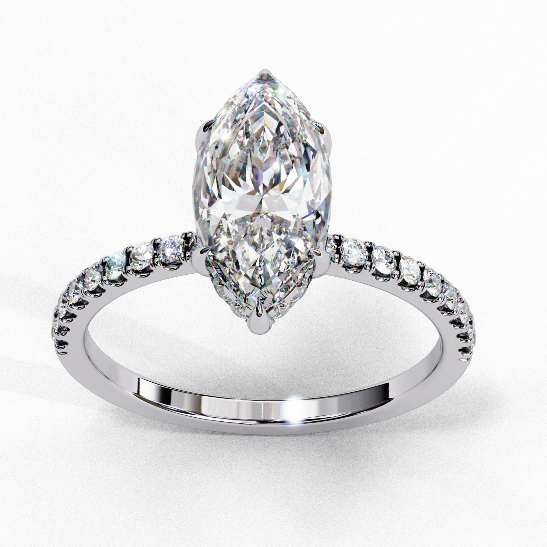 1.75 Carat Marquise Forevermore Solitaire Ring in Moissanite | House of Estara