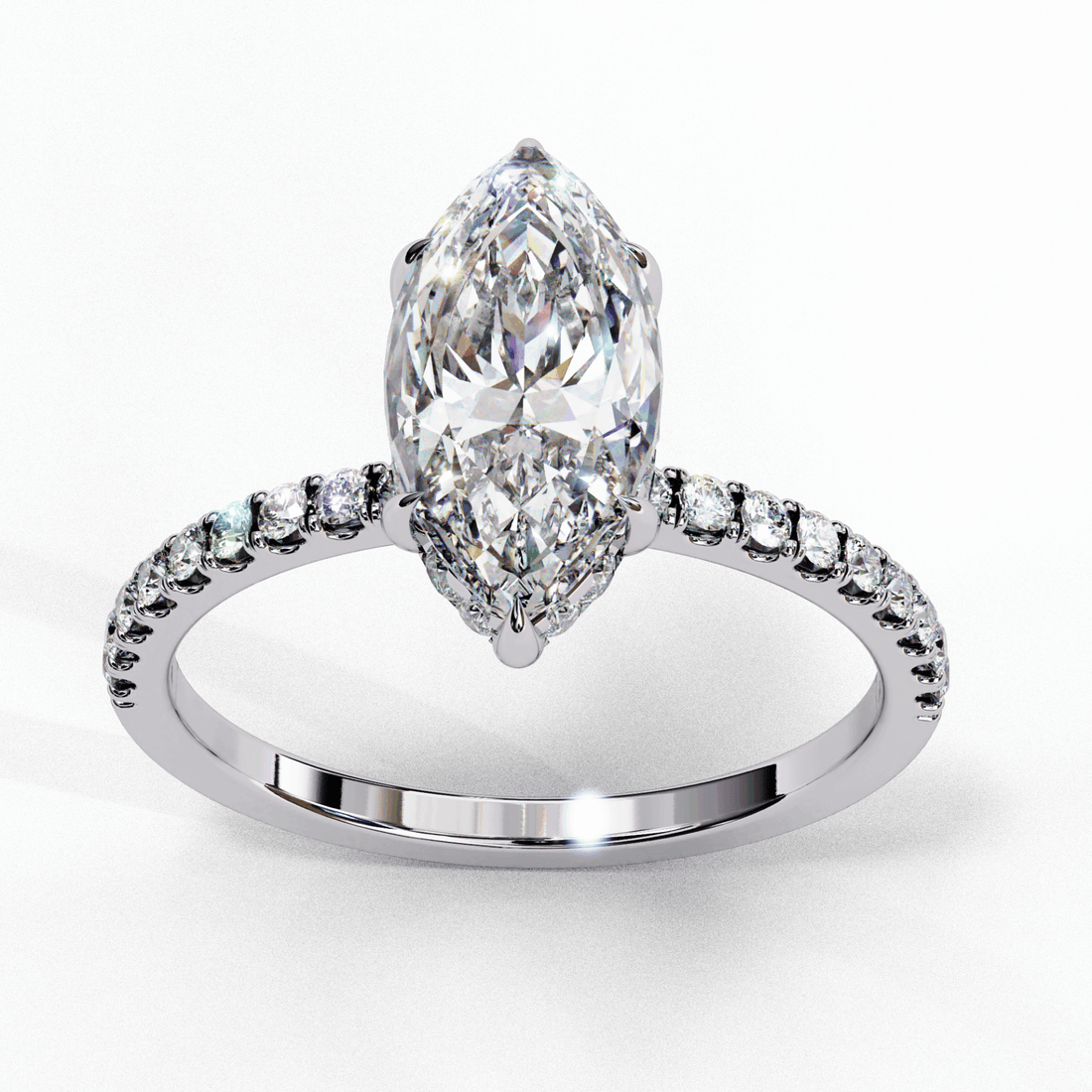 1.75 Carat Marquise Forevermore Solitaire Ring in Moissanite | House of Estara
