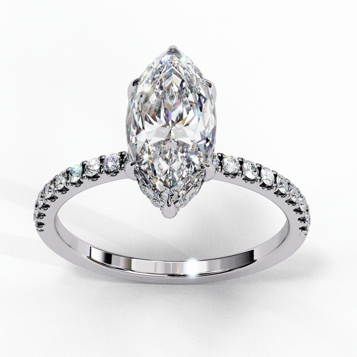 1.75 Carat Marquise Forevermore Solitaire Ring in Moissanite | House of Estara
