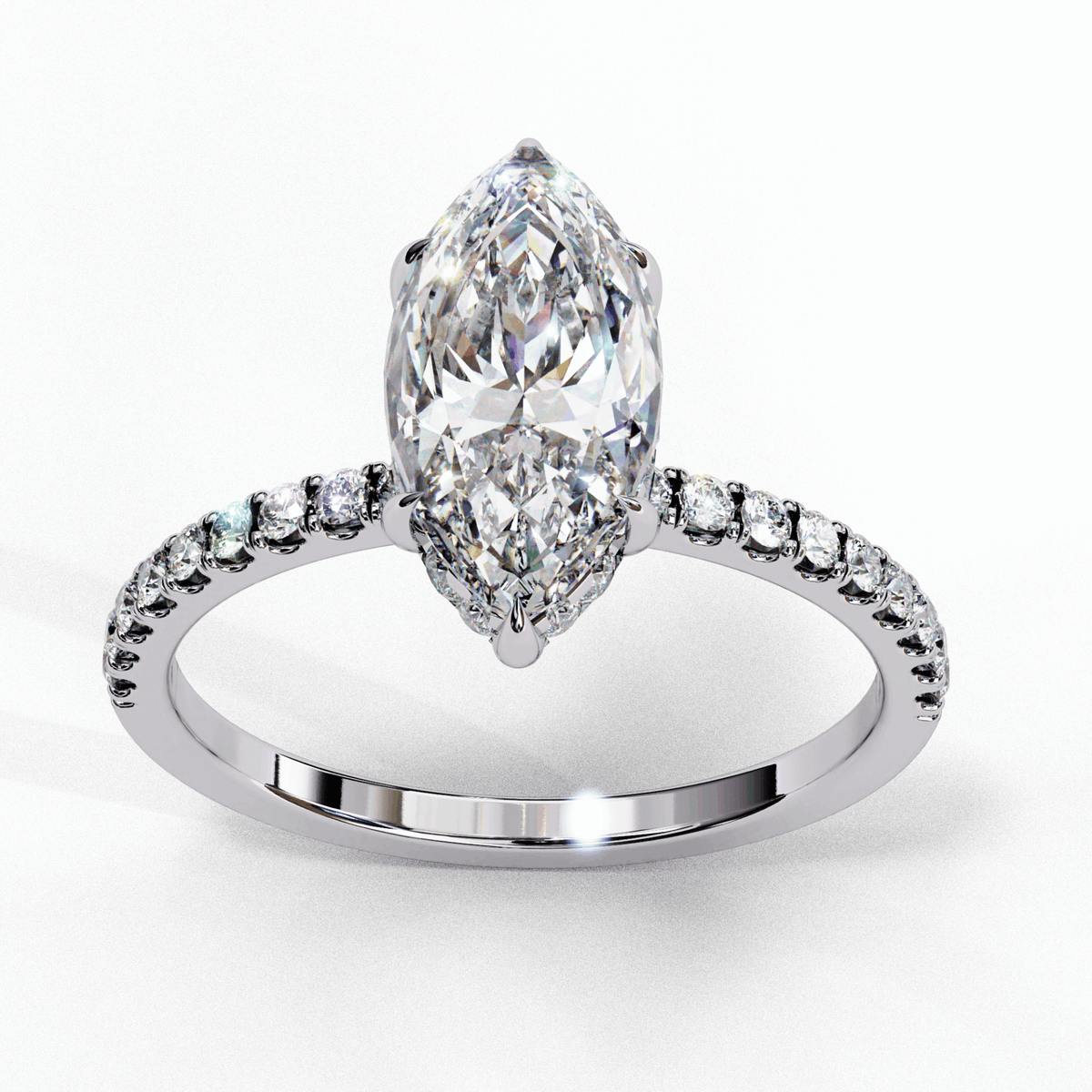 1.75 Carat Marquise Forevermore Solitaire Ring in Moissanite | House of Estara