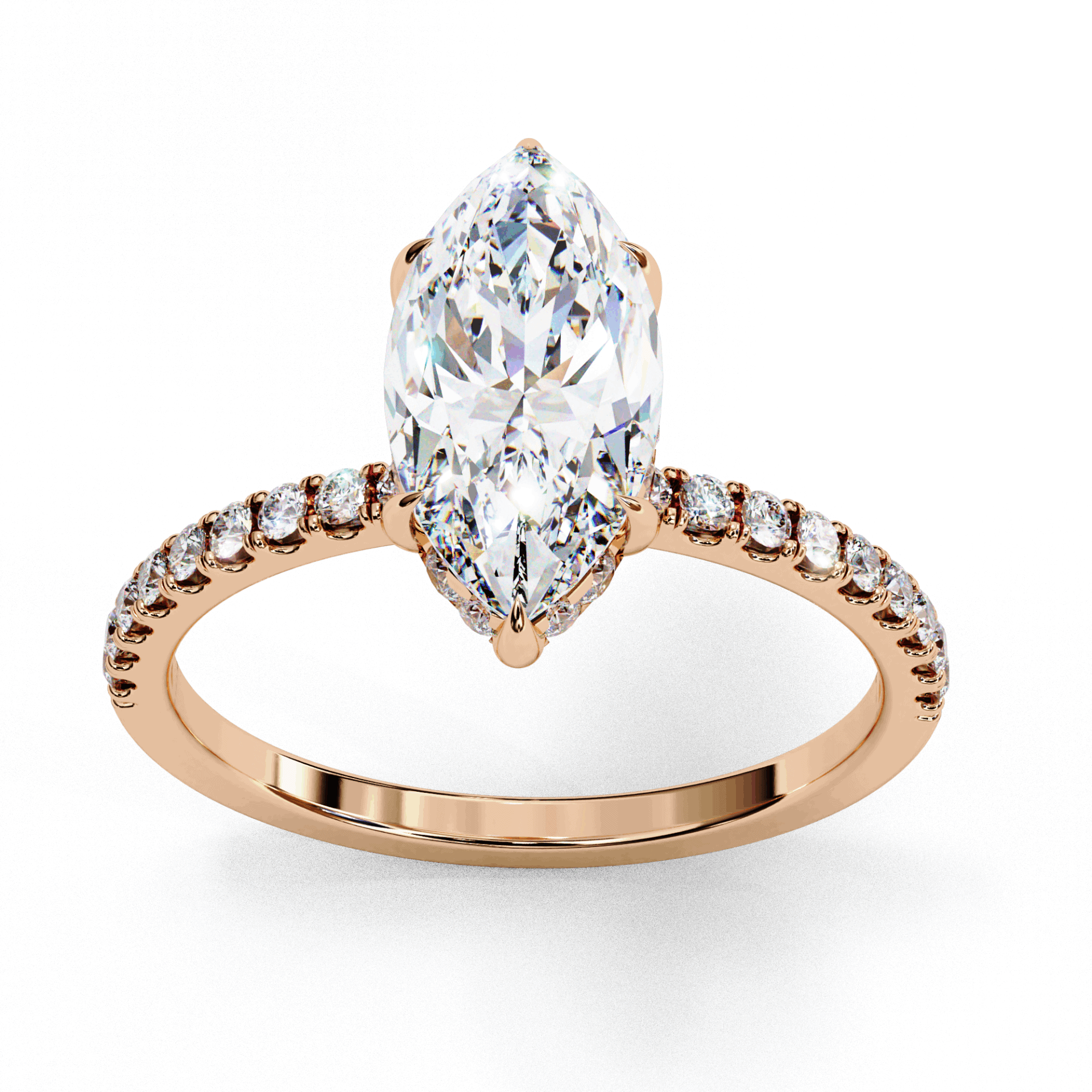 1.75 Carat Marquise Forevermore Solitaire Ring in Moissanite | House of Estara