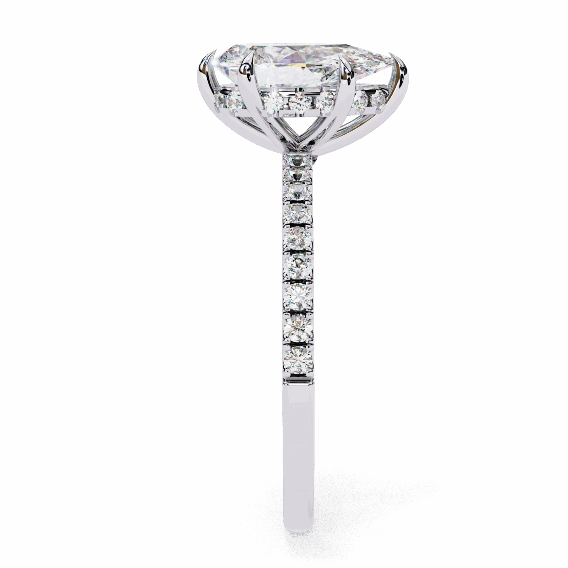 2 Carat Pear Forevermore Solitaire Ring in Moissanite | House of Estara