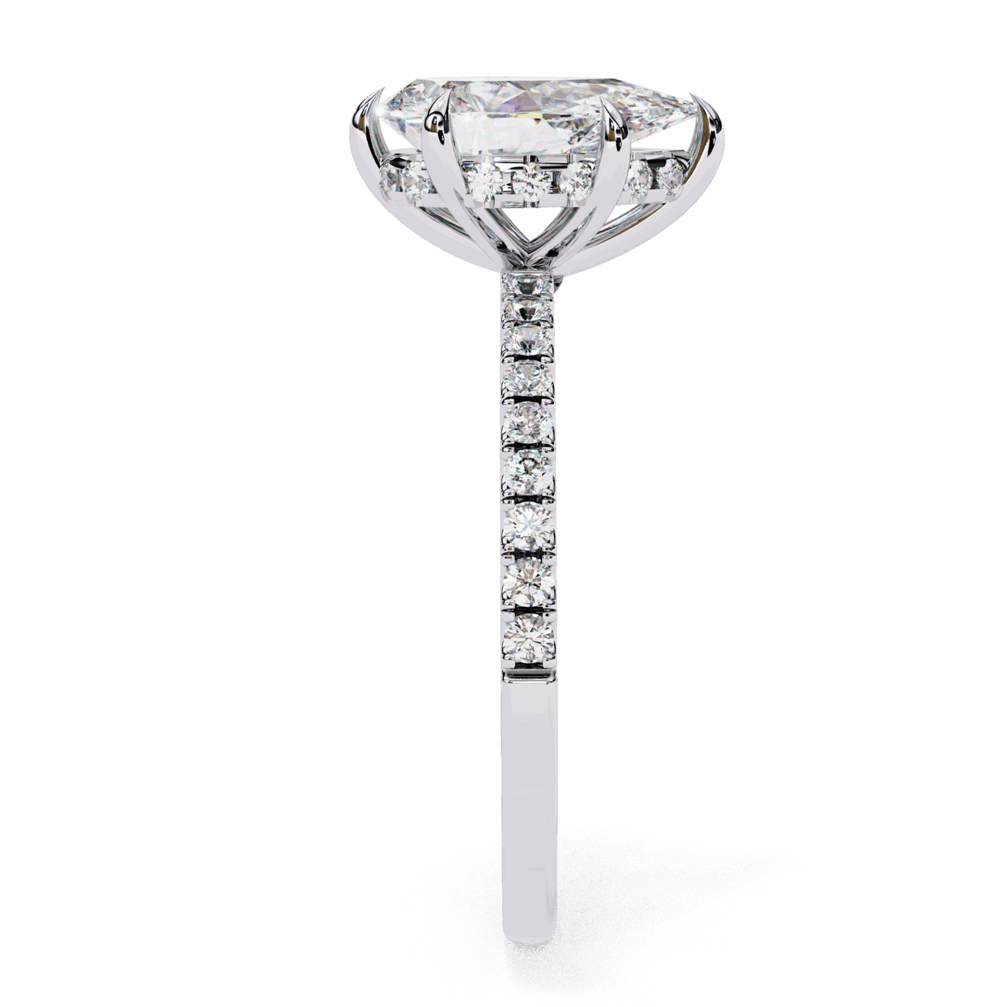 2 Carat Pear Forevermore Solitaire Ring in Moissanite | House of Estara