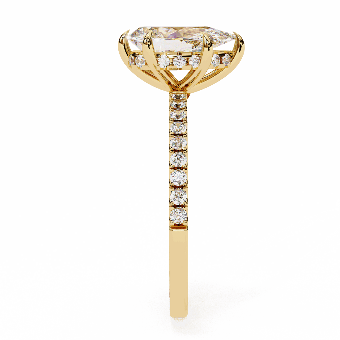 2 Carat Pear Forevermore Solitaire Ring in Moissanite | House of Estara