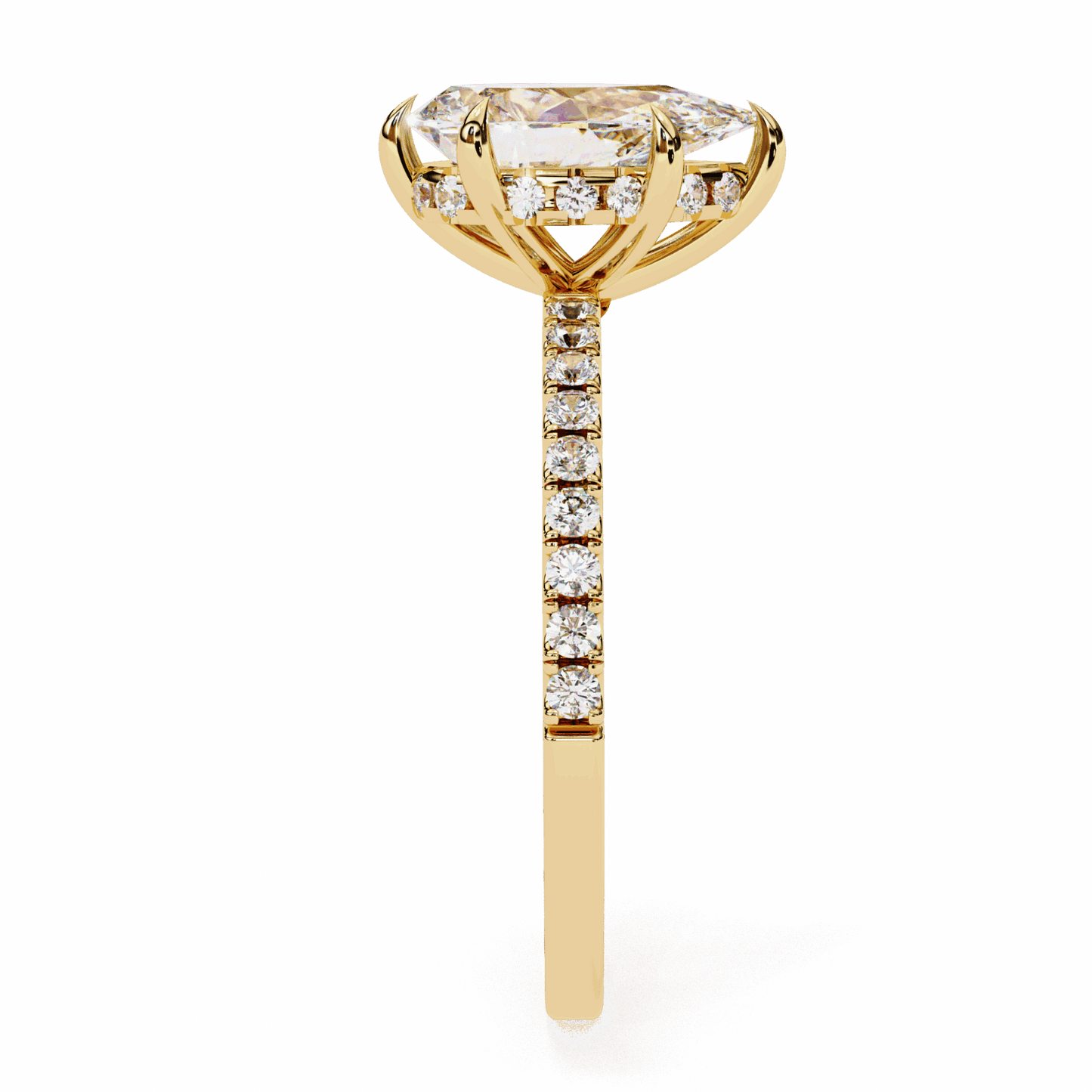 2 Carat Pear Forevermore Solitaire Ring in Moissanite | House of Estara