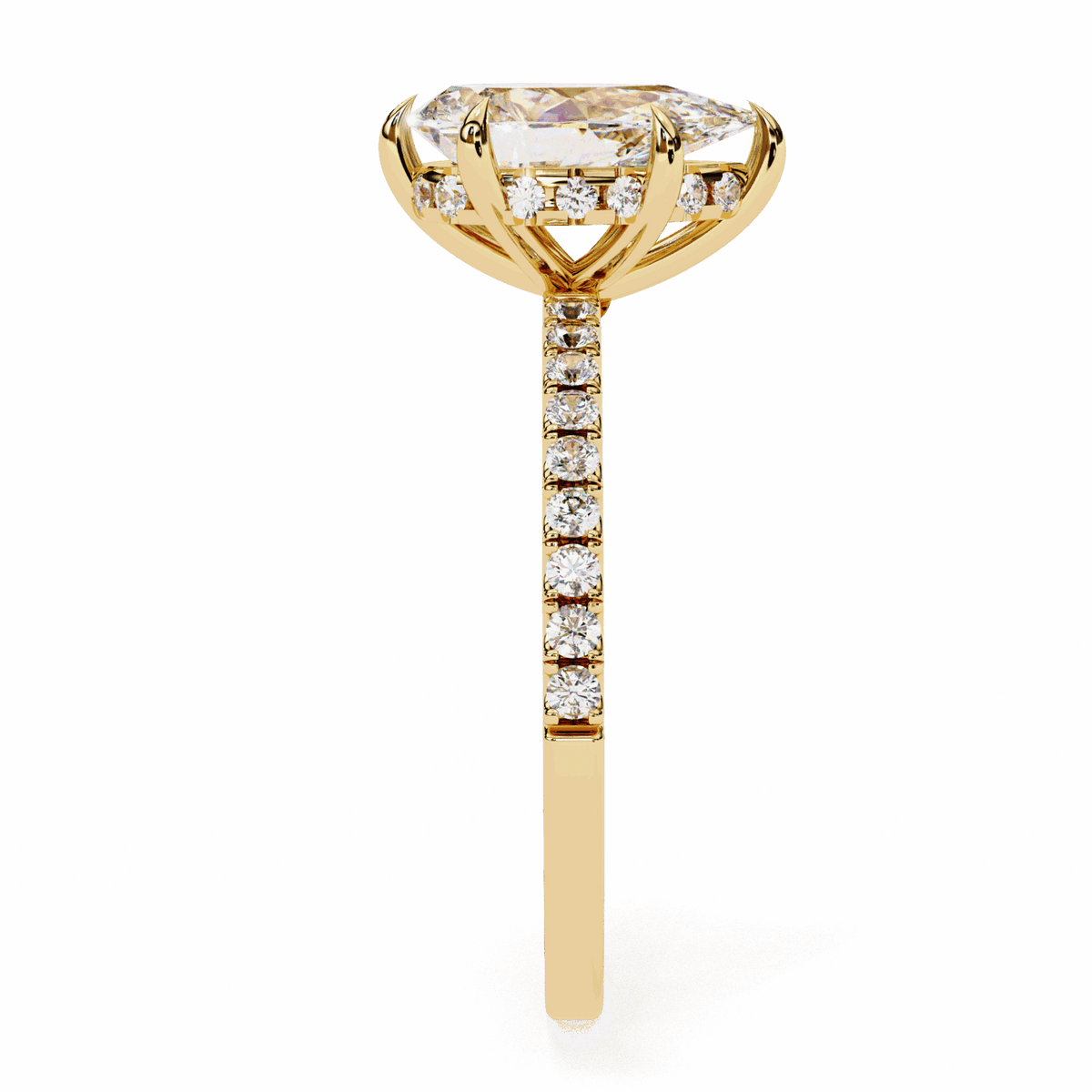 2 Carat Pear Forevermore Solitaire Ring in Moissanite | House of Estara