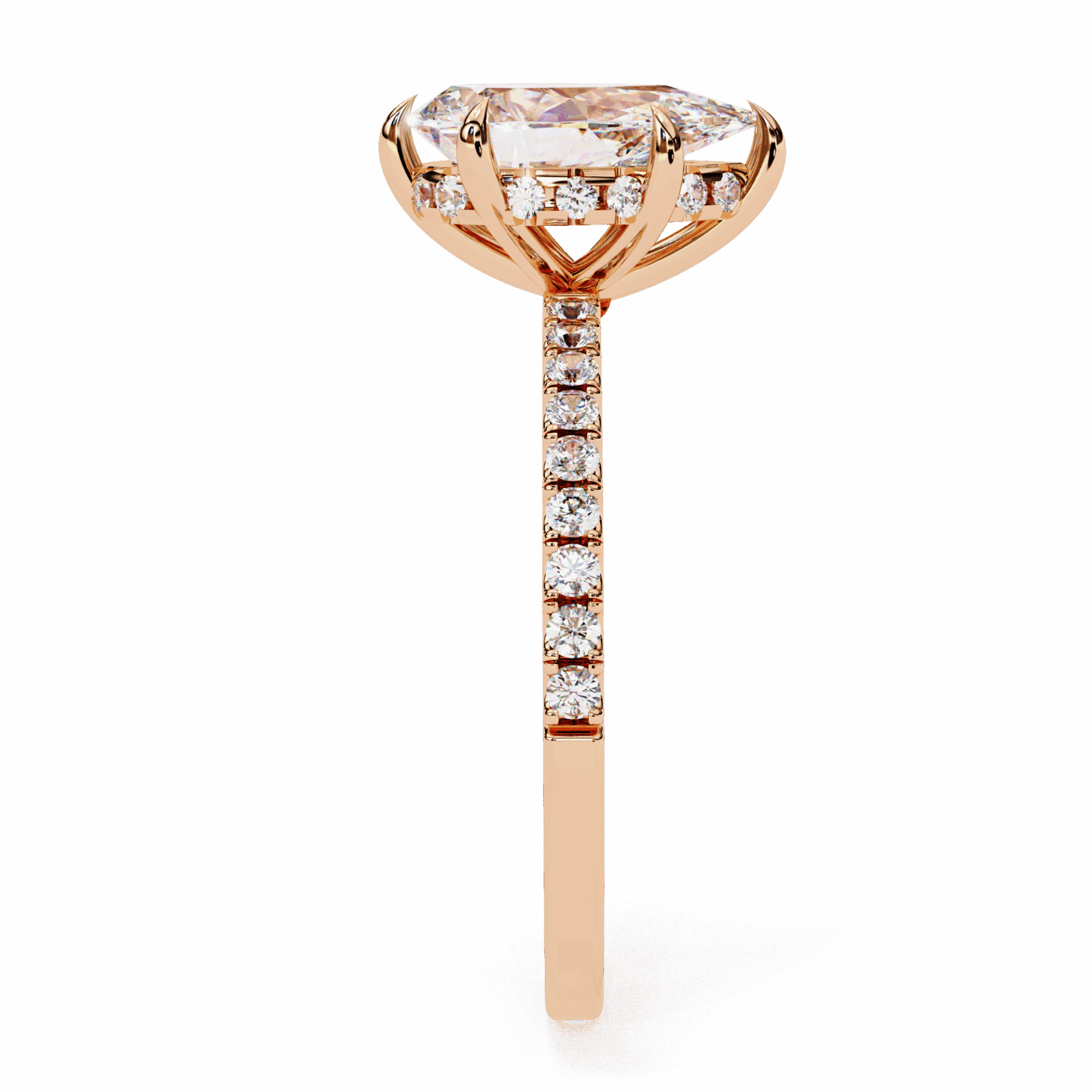 2 Carat Pear Forevermore Solitaire Ring in Moissanite | House of Estara