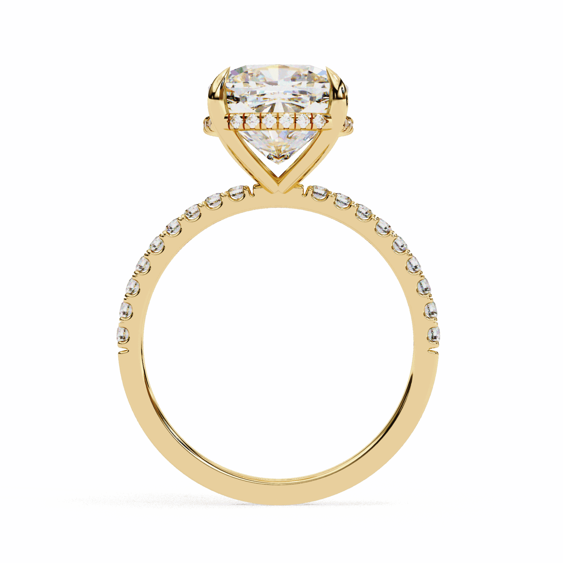 3.5 Carat Cushion Forevermore Solitaire Ring in Moissanite | House of Estara