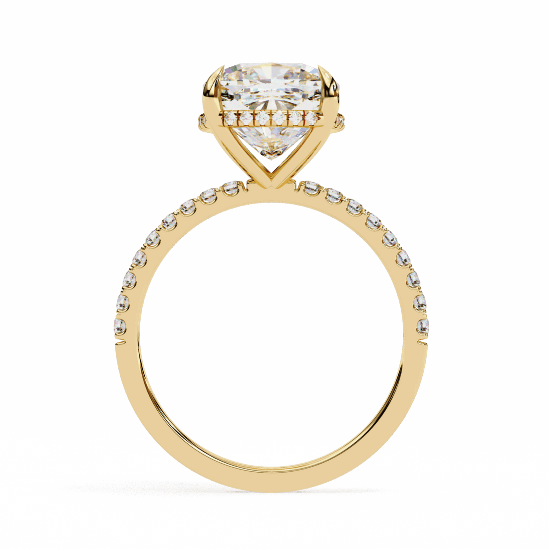 3.5 Carat Cushion Forevermore Solitaire Ring in Moissanite | House of Estara
