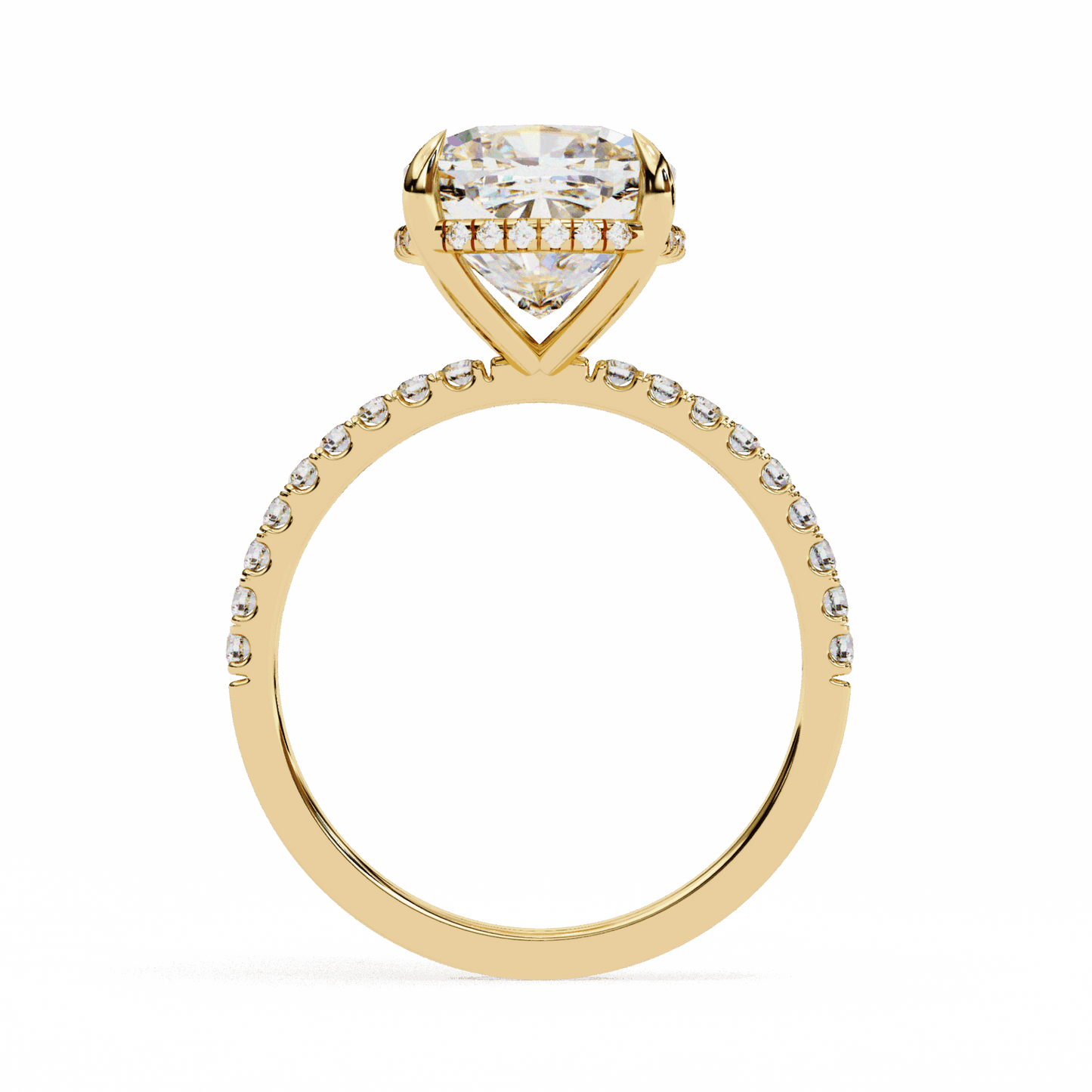 3.5 Carat Cushion Forevermore Solitaire Ring in Moissanite | House of Estara