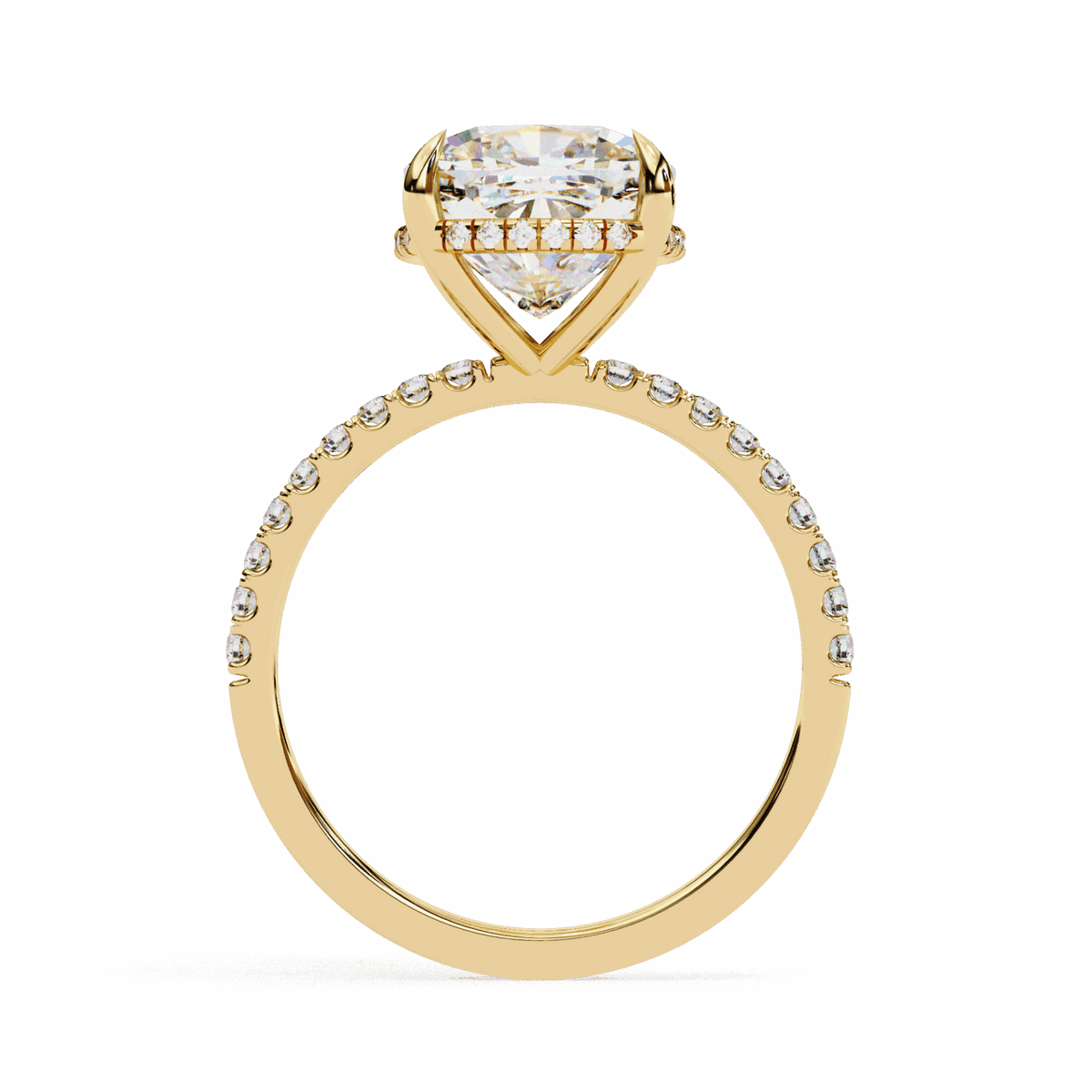 3.5 Carat Cushion Forevermore Solitaire Ring in Moissanite | House of Estara