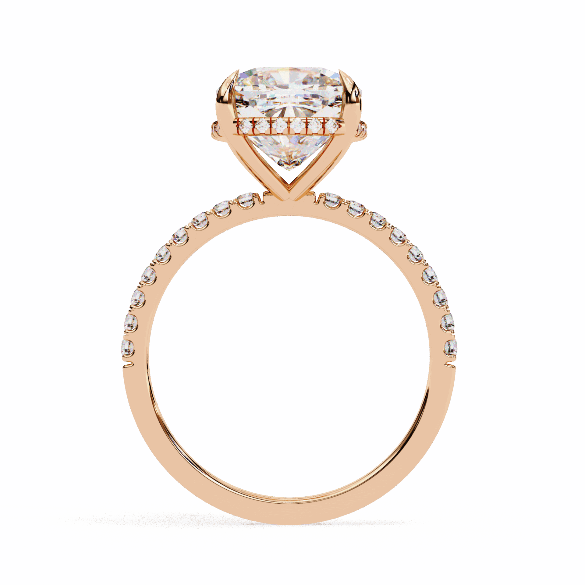 3.5 Carat Cushion Forevermore Solitaire Ring in Moissanite | House of Estara
