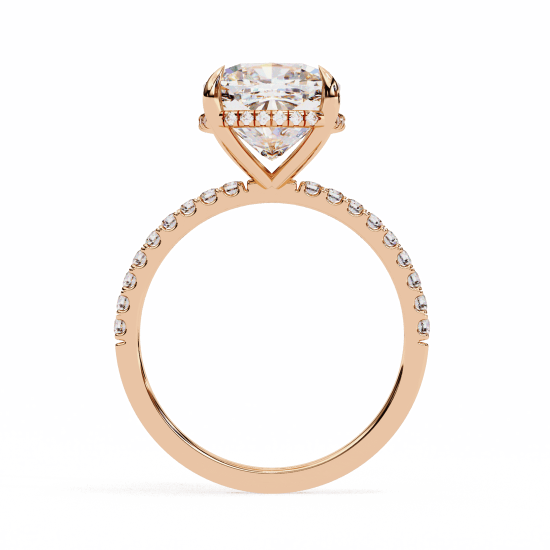 3.5 Carat Cushion Forevermore Solitaire Ring in Moissanite | House of Estara