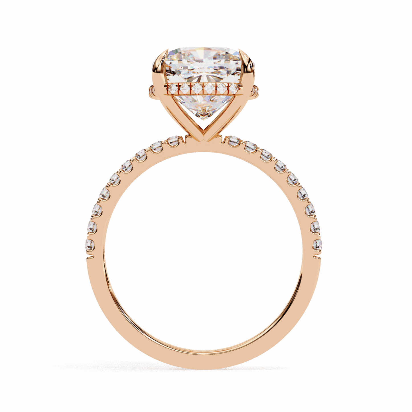 3.5 Carat Cushion Forevermore Solitaire Ring in Moissanite | House of Estara