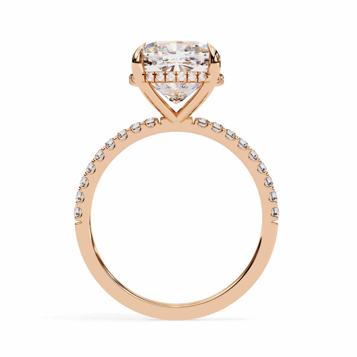 3.5 Carat Cushion Forevermore Solitaire Ring in Moissanite | House of Estara