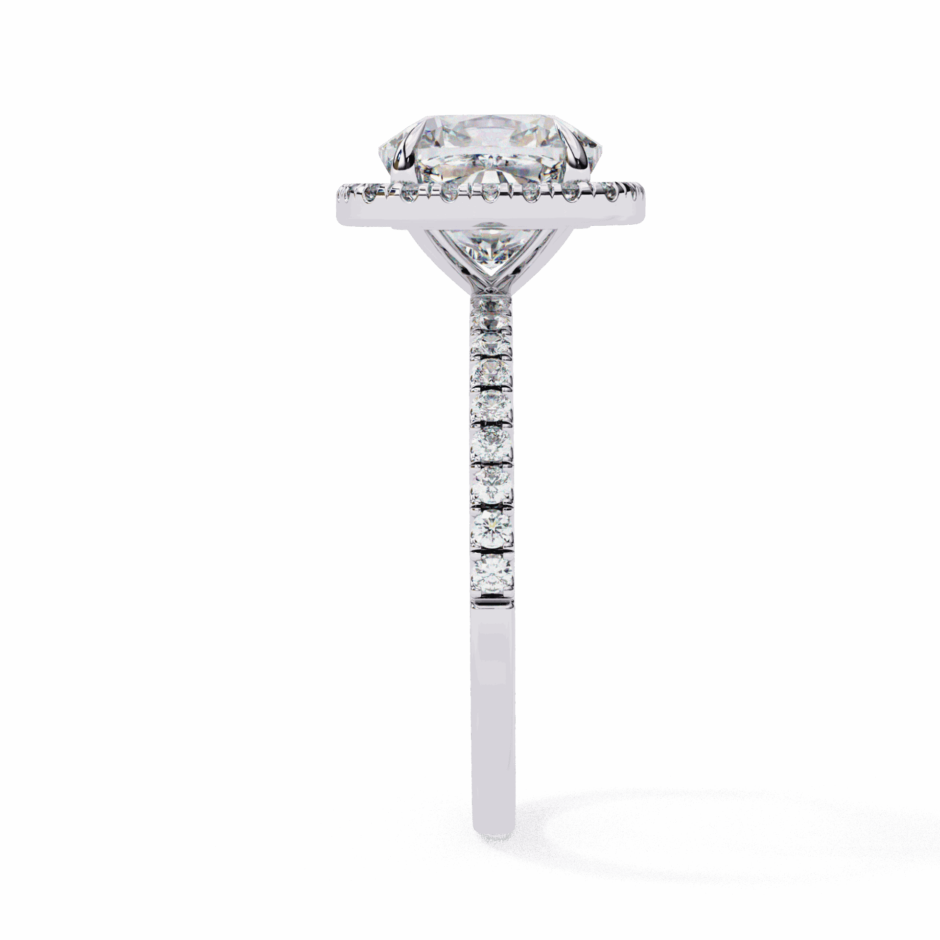 2 Carat Cushion Forever Solitaire Engagement Ring in Moissanite | House of Estara