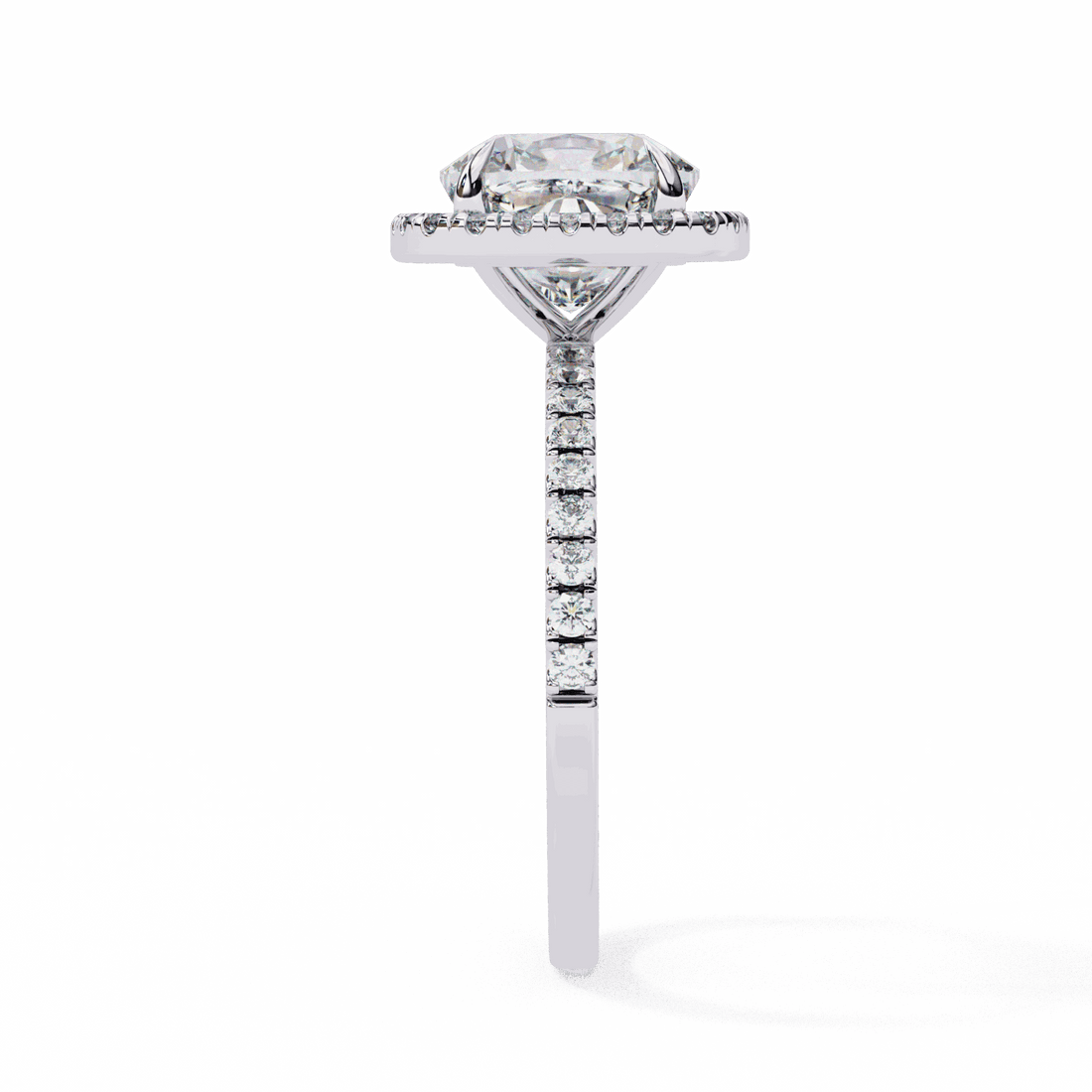 2 Carat Cushion Forever Solitaire Engagement Ring in Moissanite | House of Estara