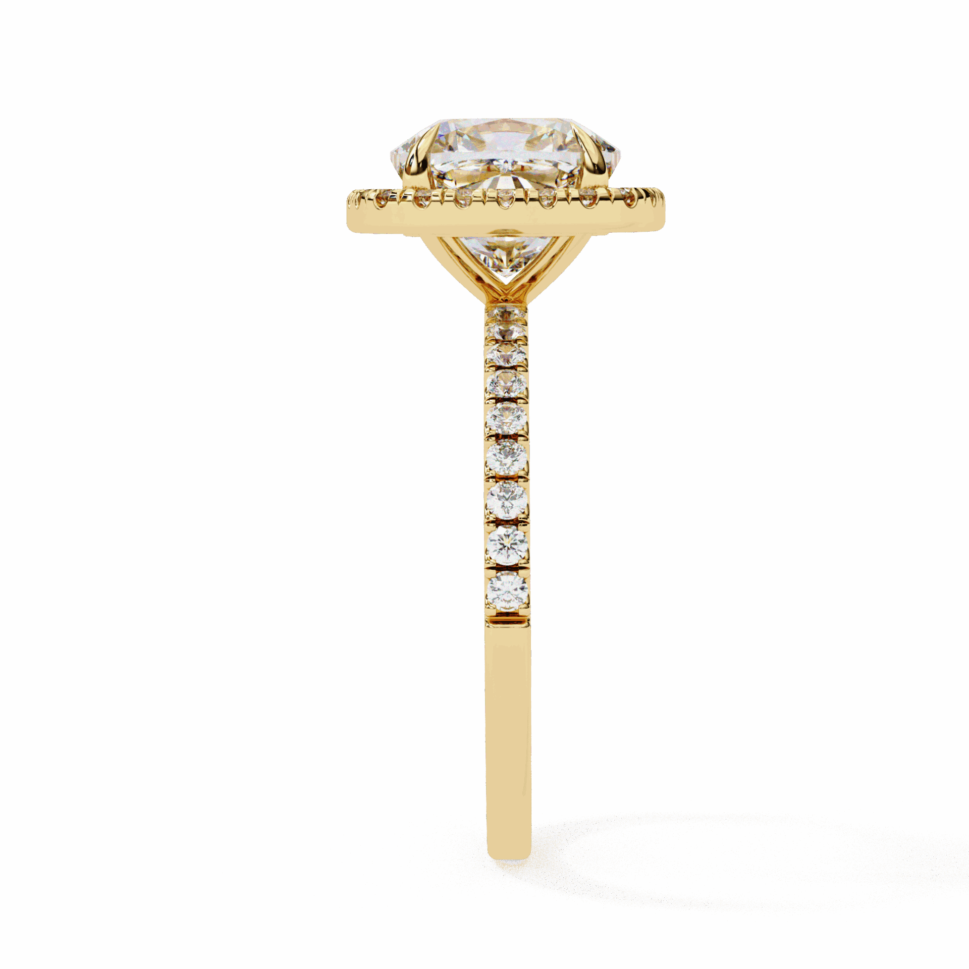 2 Carat Cushion Forever Solitaire Engagement Ring in Moissanite | House of Estara
