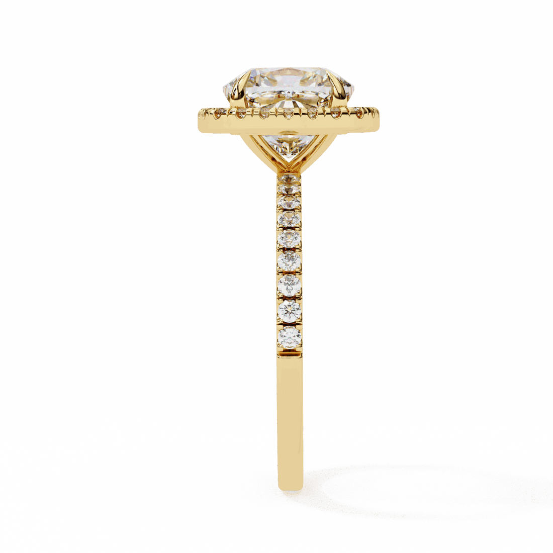 2 Carat Cushion Forever Solitaire Engagement Ring in Moissanite | House of Estara