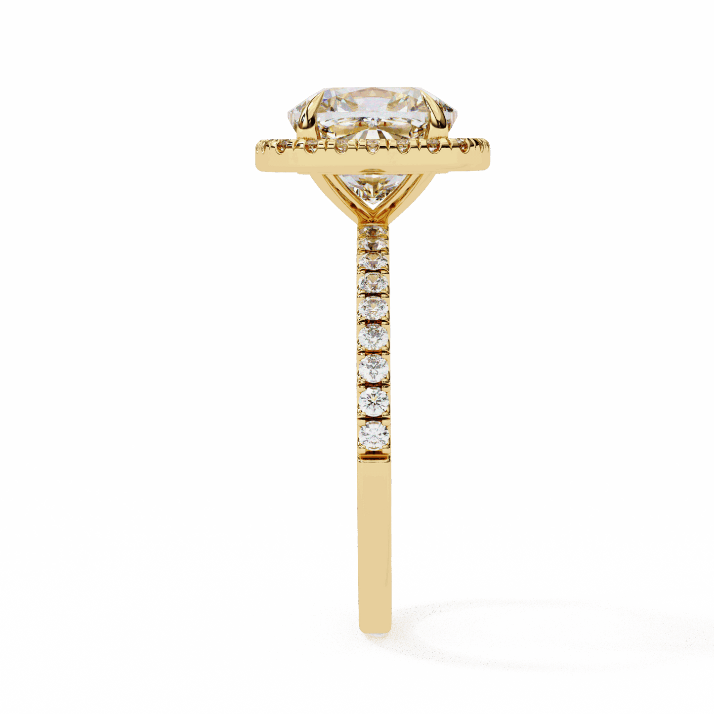 2 Carat Cushion Forever Solitaire Engagement Ring in Moissanite | House of Estara