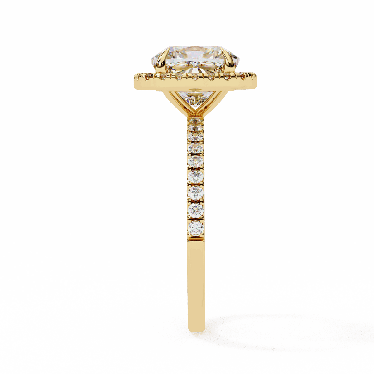 2 Carat Cushion Forever Solitaire Engagement Ring in Moissanite | House of Estara