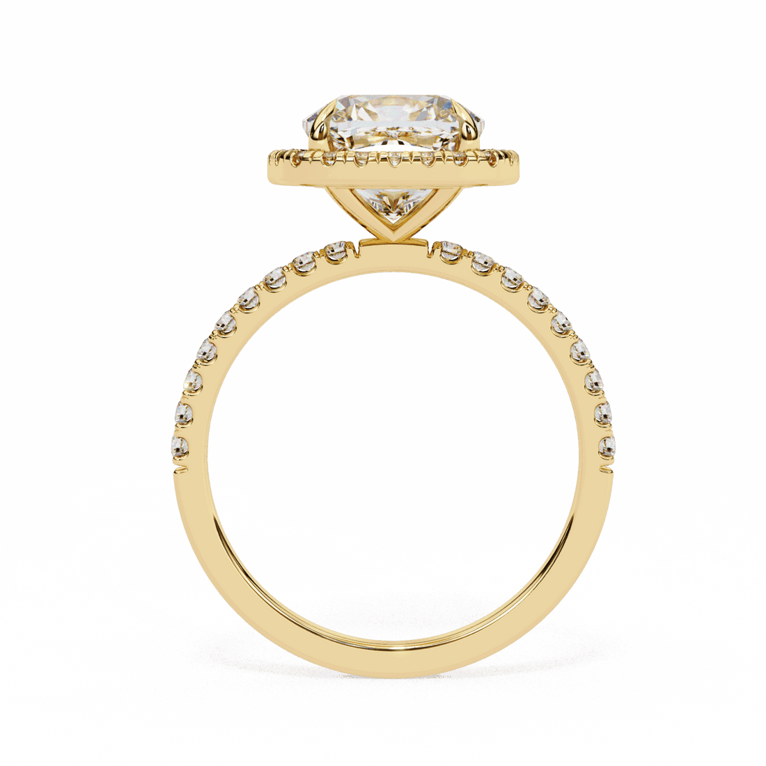 2 Carat Cushion Forever Solitaire Engagement Ring in Moissanite | House of Estara