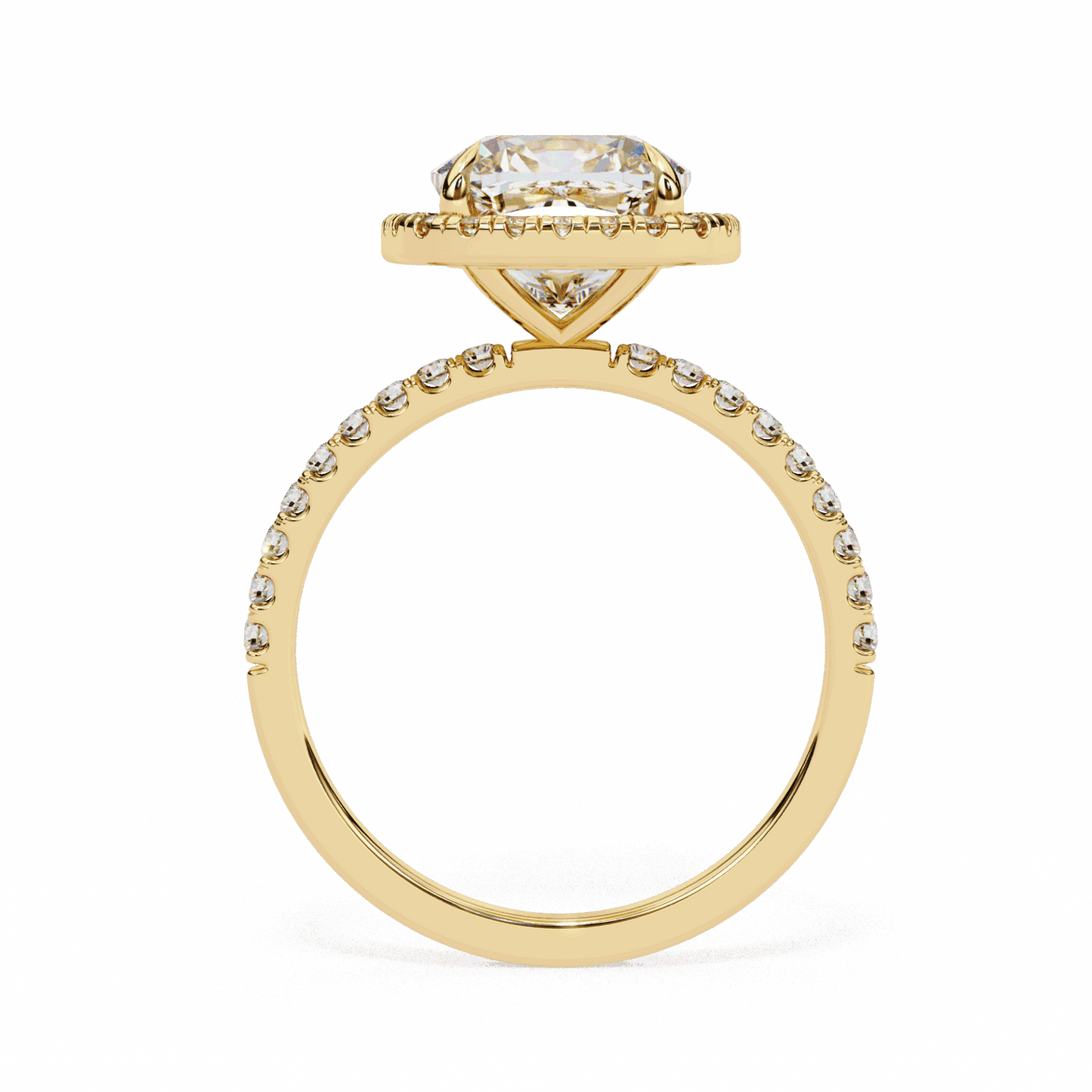 2 Carat Cushion Forever Solitaire Engagement Ring in Moissanite | House of Estara
