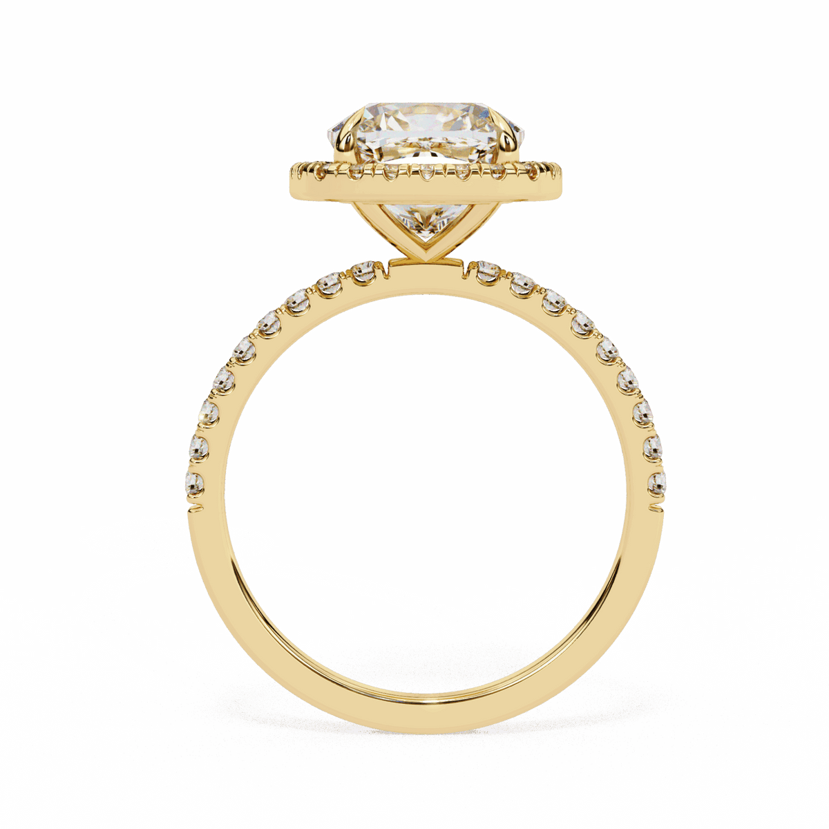 2 Carat Cushion Forever Solitaire Engagement Ring in Moissanite | House of Estara
