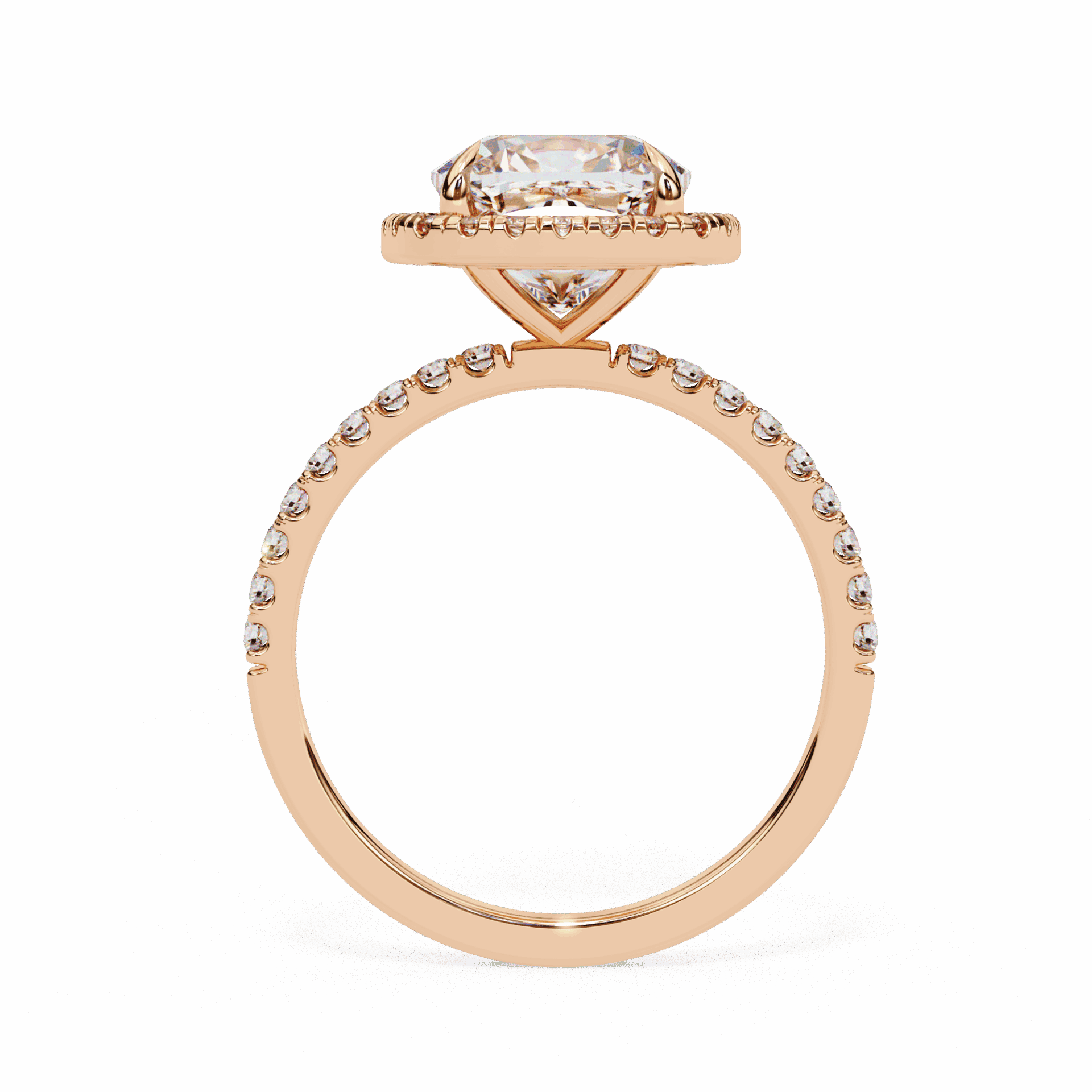 2 Carat Cushion Forever Solitaire Engagement Ring in Moissanite | House of Estara