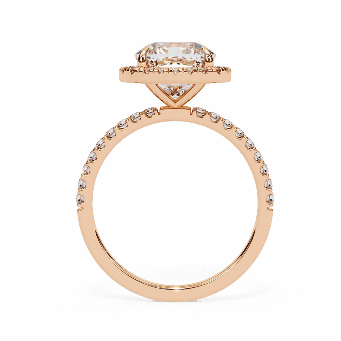 2 Carat Cushion Forever Solitaire Engagement Ring in Moissanite | House of Estara