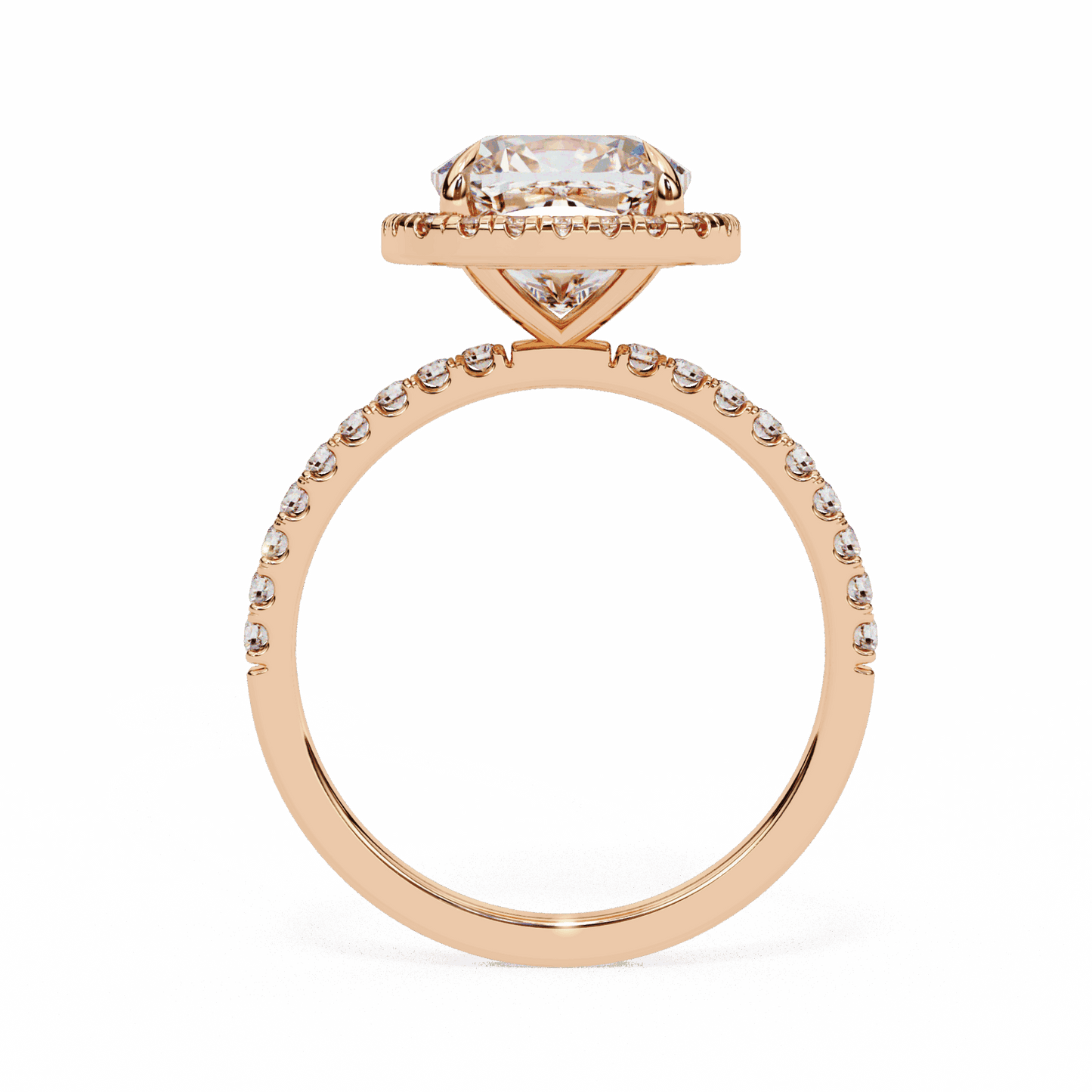 2 Carat Cushion Forever Solitaire Engagement Ring in Moissanite | House of Estara