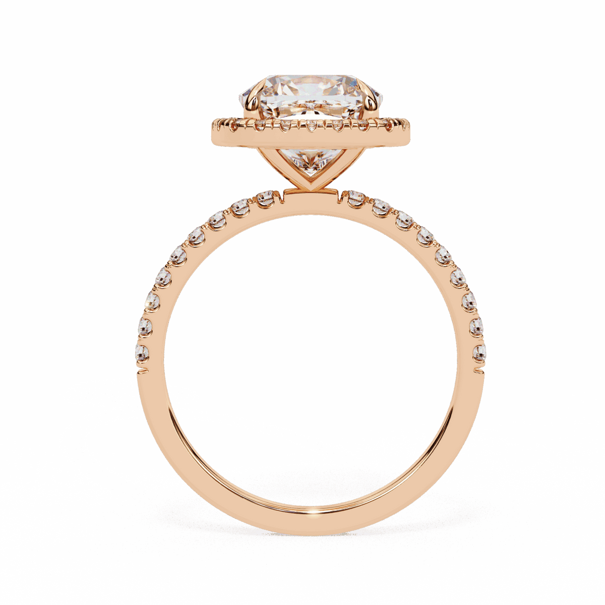 2 Carat Cushion Forever Solitaire Engagement Ring in Moissanite | House of Estara