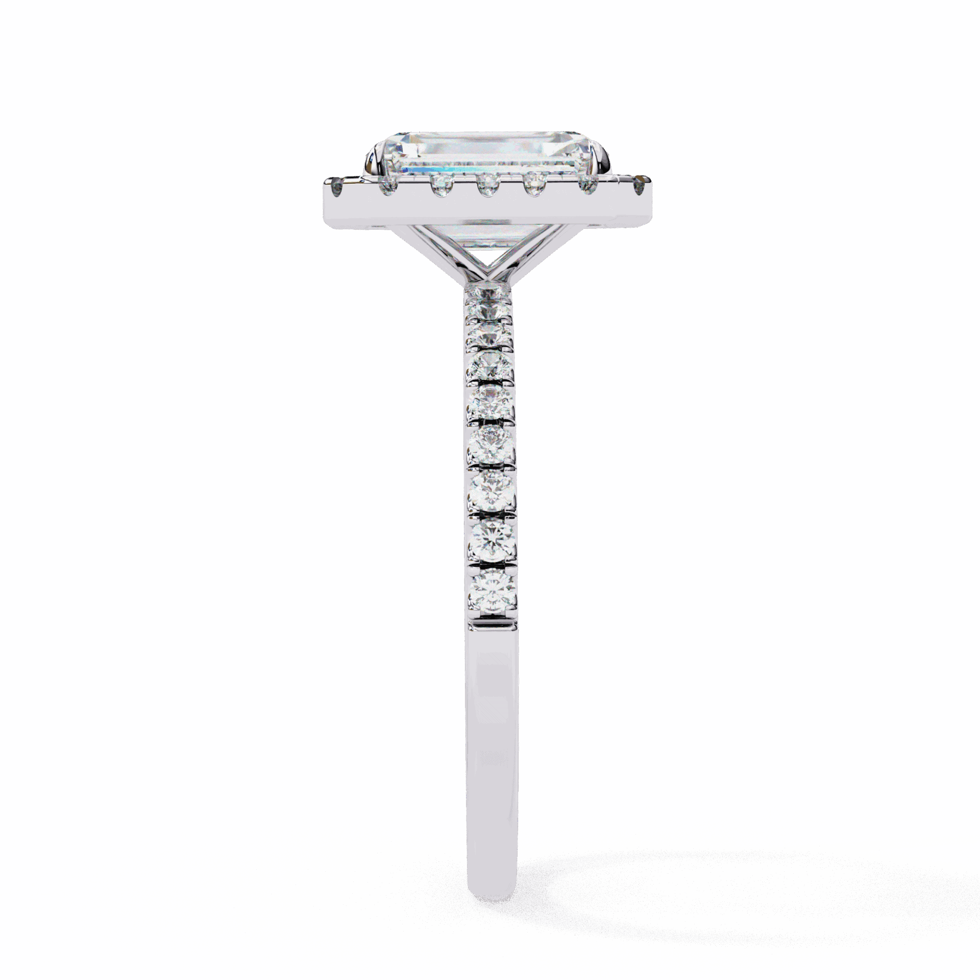 2.25 Carat Radiant Forever Solitaire Engagement Ring in Moissanite | House of Estara