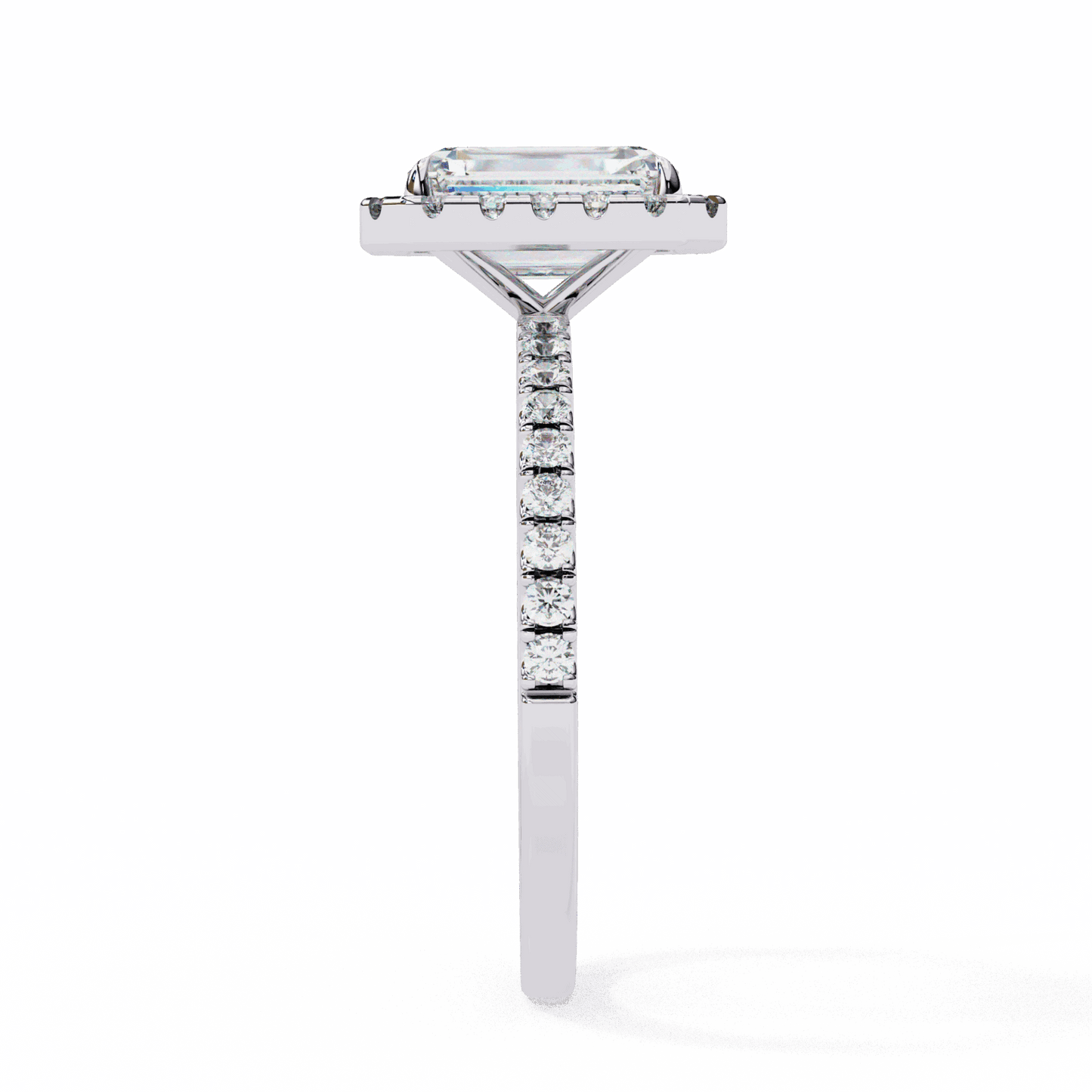 2.25 Carat Radiant Forever Solitaire Engagement Ring in Moissanite | House of Estara