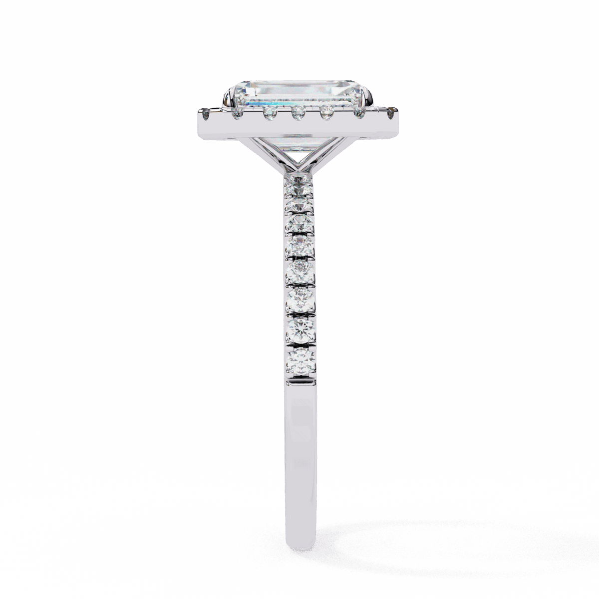 2.25 Carat Radiant Forever Solitaire Engagement Ring in Moissanite | House of Estara