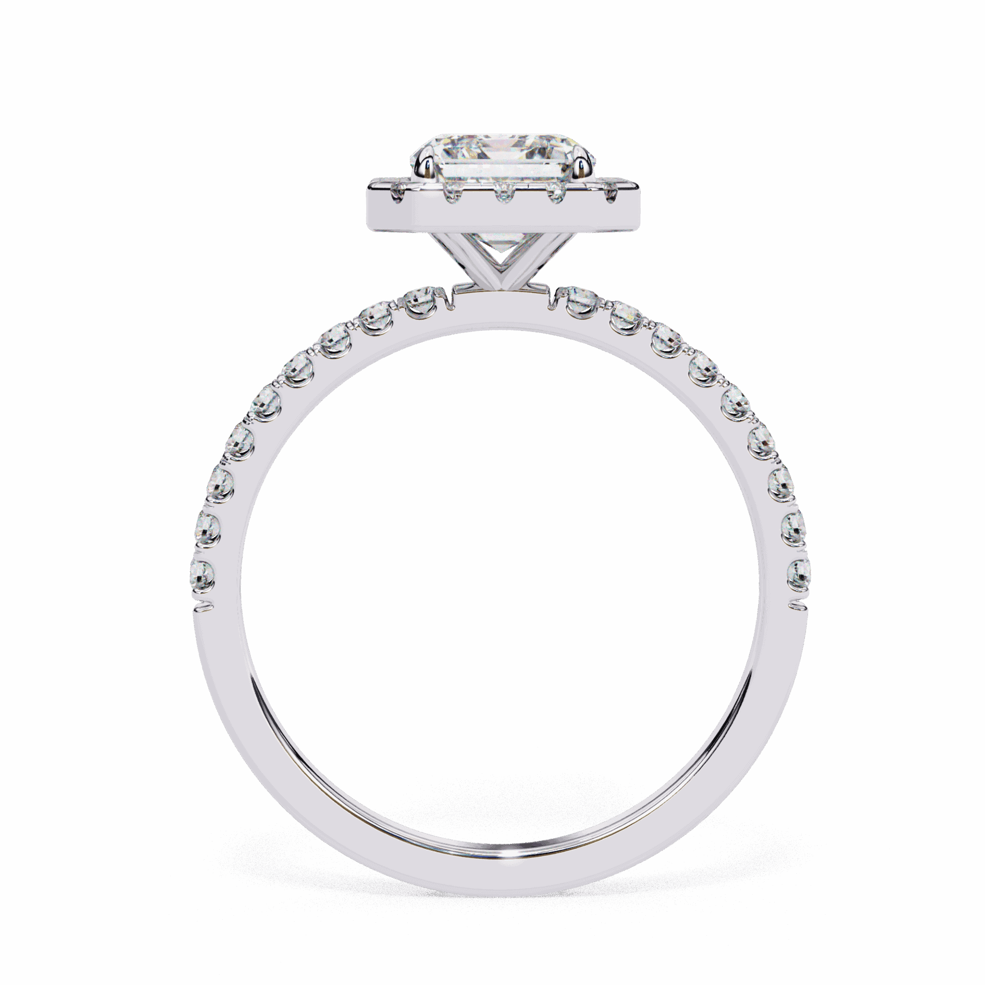 2.25 Carat Radiant Forever Solitaire Engagement Ring in Moissanite | House of Estara
