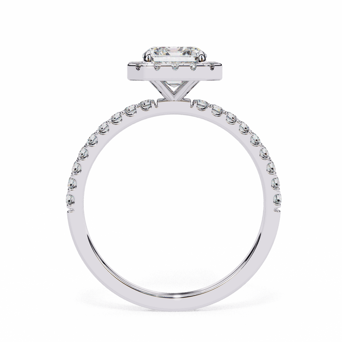 2.25 Carat Radiant Forever Solitaire Engagement Ring in Moissanite | House of Estara