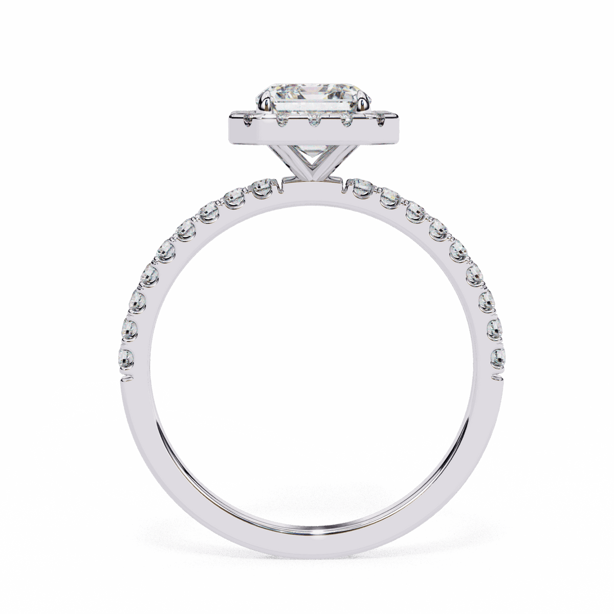 2.25 Carat Radiant Forever Solitaire Engagement Ring in Moissanite | House of Estara